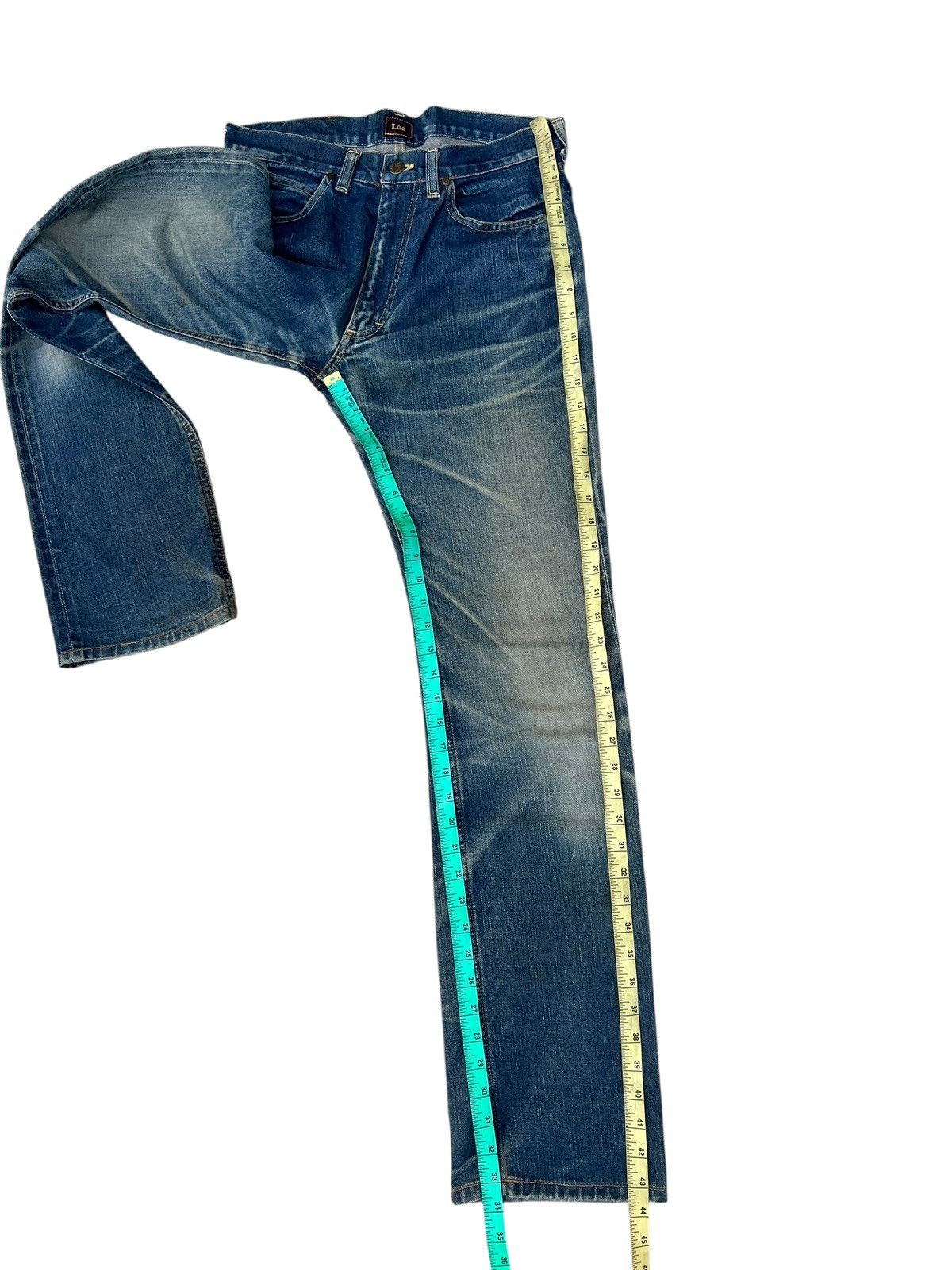 Lee Vintage Lee Sanforized Distressed Mud Denim Selvedge Jeans Size US 30 / EU 46 - 6 Thumbnail