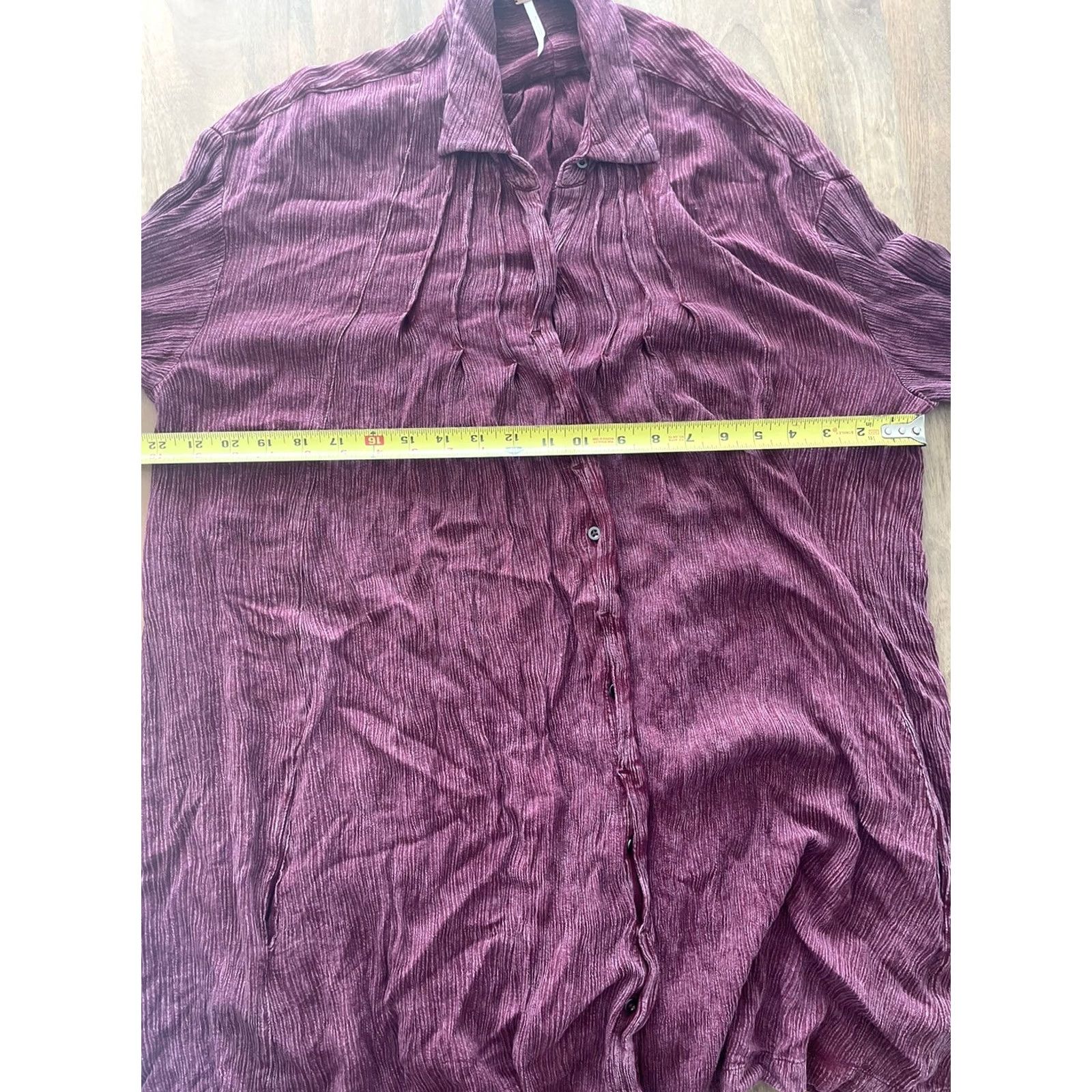 Free People Free People Blouse Tunic Women S Long Sleeve Purple Maroon Boho Beach Size S / US 4 / IT 40 - 6 Thumbnail