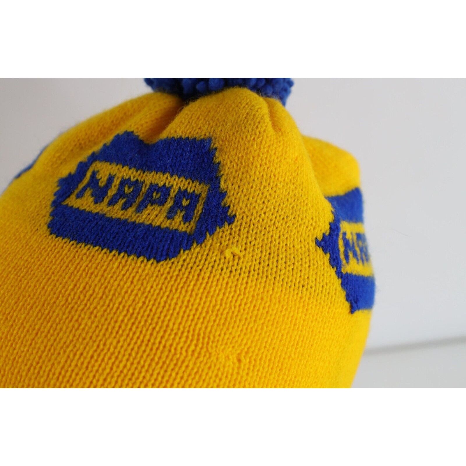 Vintage Vintage 90s NAPA Auto Parts Nascar Racing Winter Beanie Hat Size ONE SIZE - 2 Thumbnail