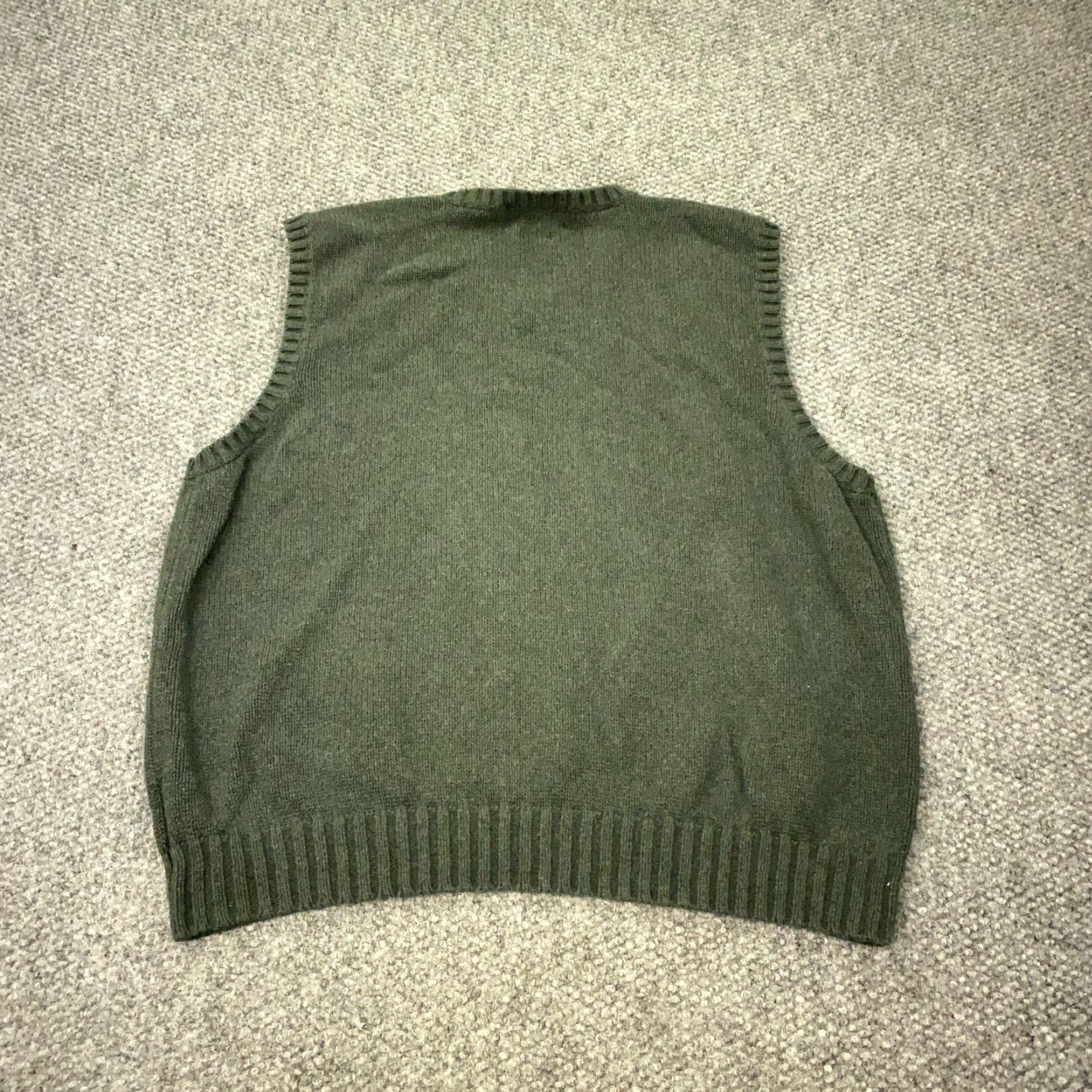Ralph Lauren VTG Ralph Lauren Polo Sleeveless Sweater Mens XL Green Polo Ralph Lauren Sleeveless V-Neck 90s Polo Ralph Lauren 90s Mens XL Green Sweater Vest VTG Size US XL / EU 56 / 4 - 7 Thumbnail