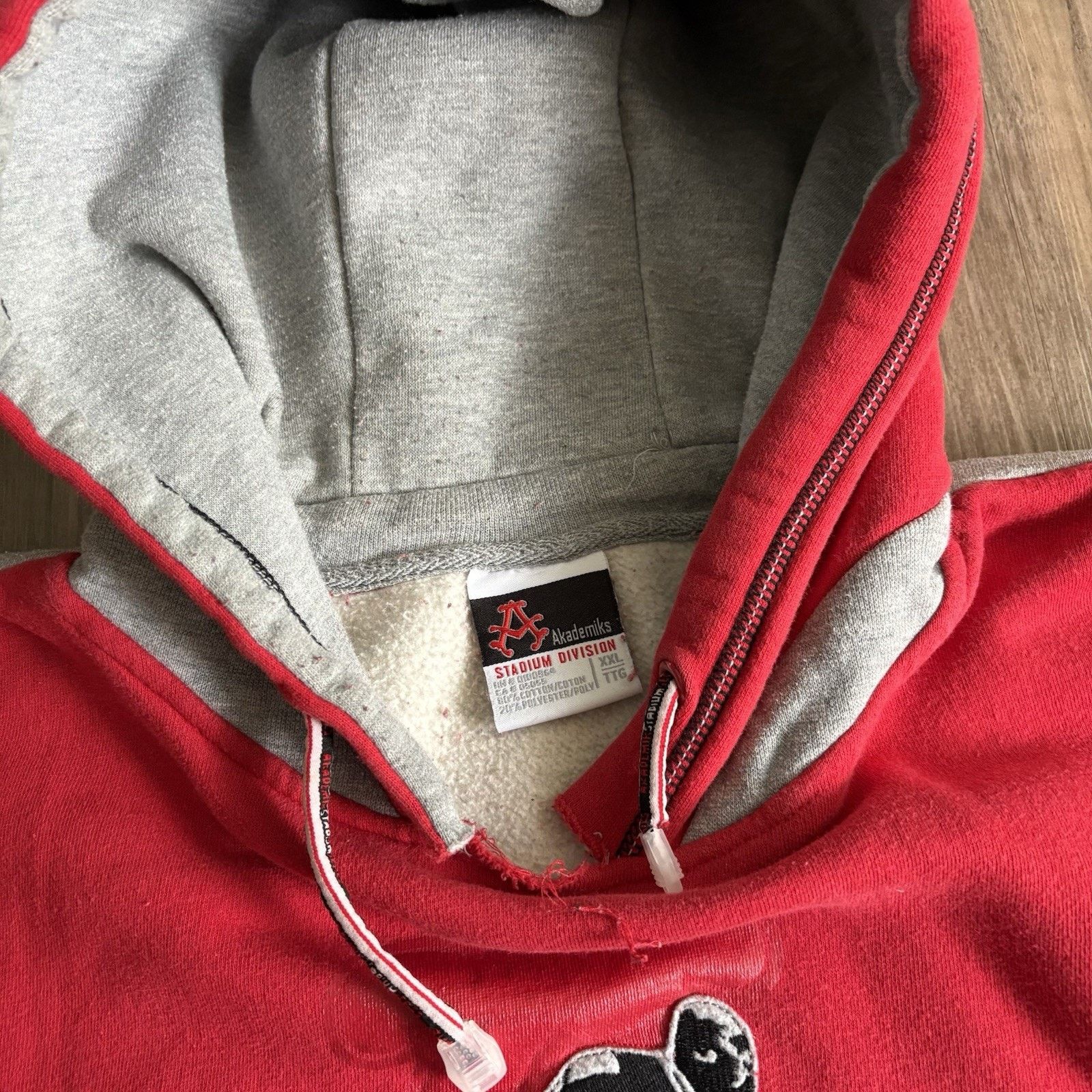 Akademiks × Vintage Vintage Akademiks Hoodie Size XXL Red Football Varsity Y2K Size US XXL / EU 58 / 5 - 5 Thumbnail