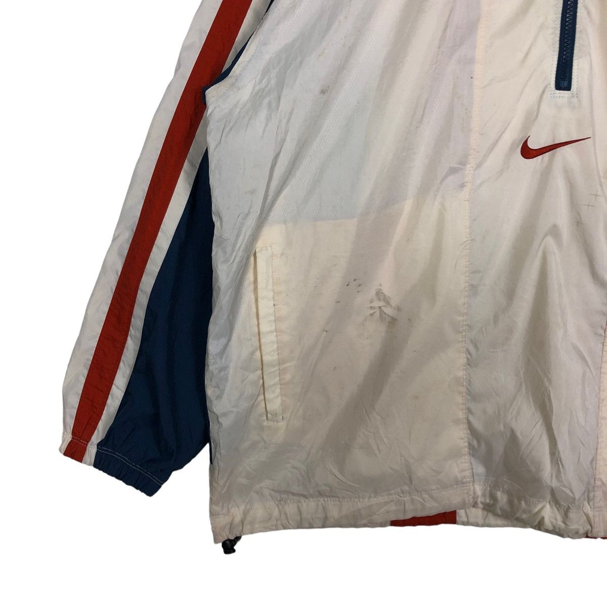 Nike 🔥90’s Vintage Bomber Jacket Nike Big Swoosh Logo Size US XL / EU 56 / 4 - 5 Thumbnail