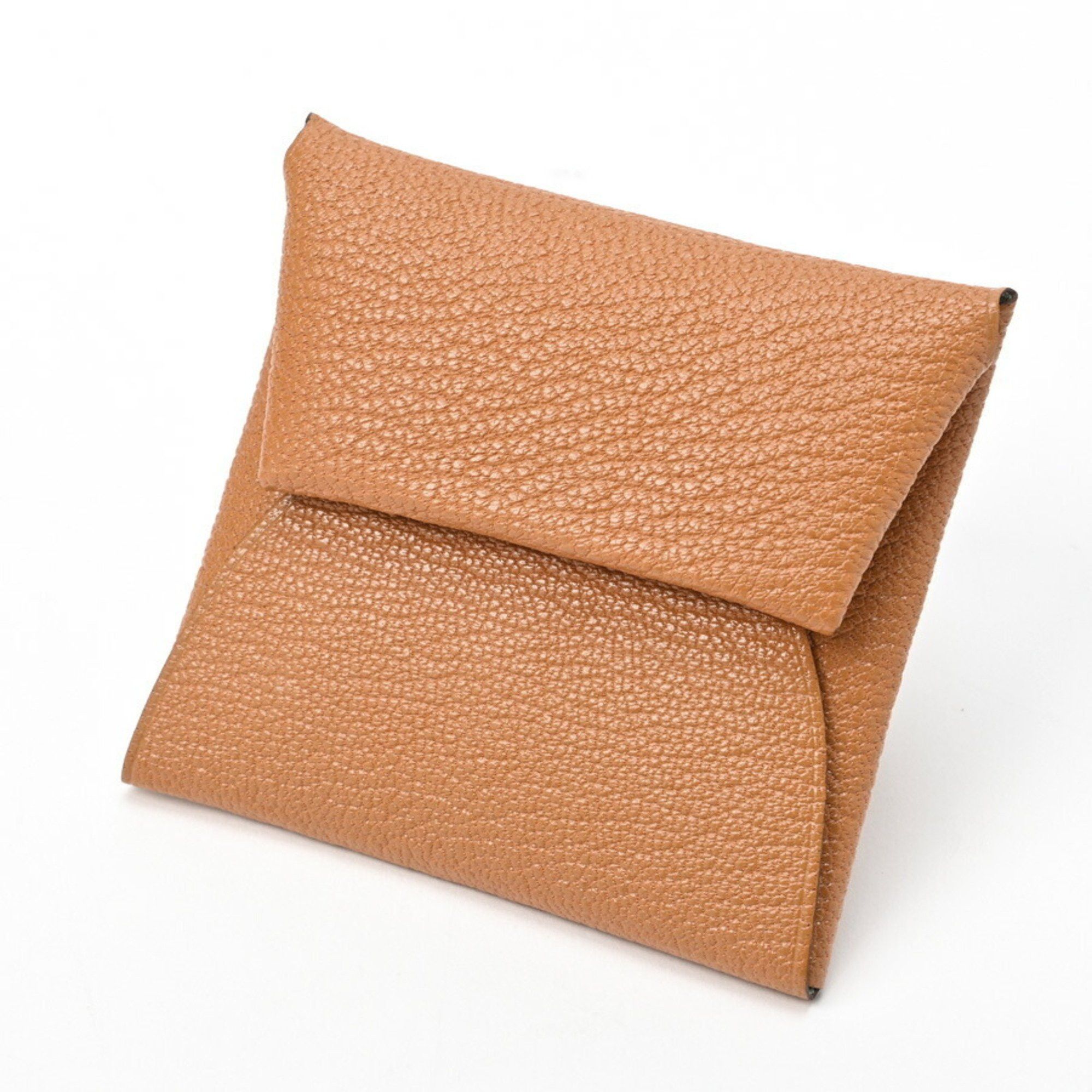 image of Hermes Bastia Verso Wallet/coin Case Bicolor Chevre Mizor Gold/vert Fizz (Light Green) Itgb6F8I7Uf9