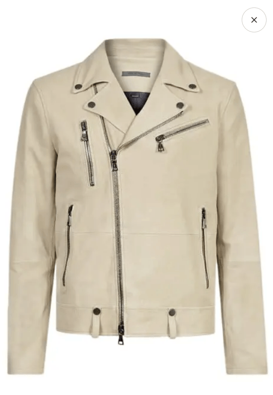 John Varvatos Slim Fit Suede Biker Jacket