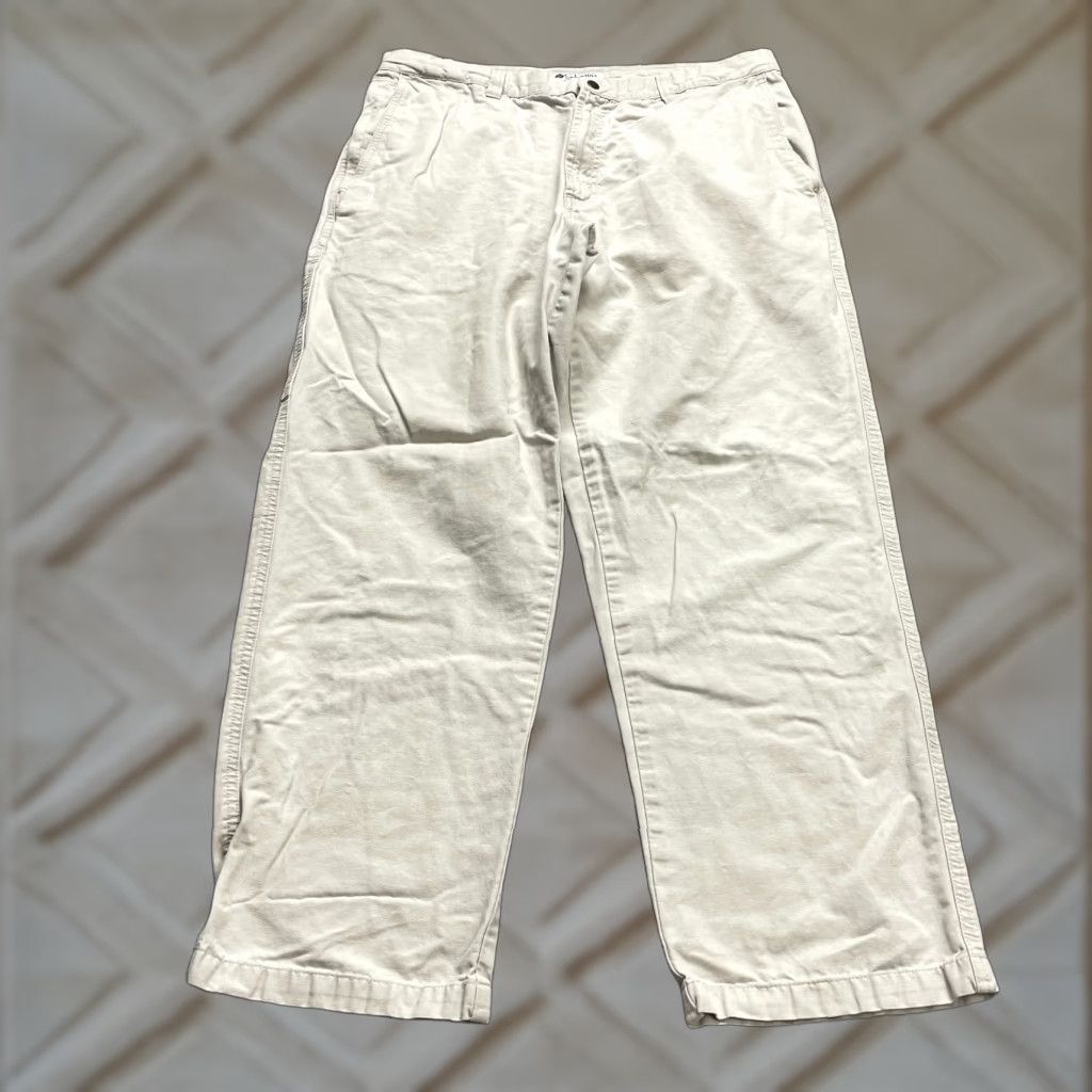 Vintage Columbia Chino Pants Mens 36 Light Beige Khaki Straight Slacks Pockets 36x30 Size US 36 / EU 52 - 1 Thumbnail