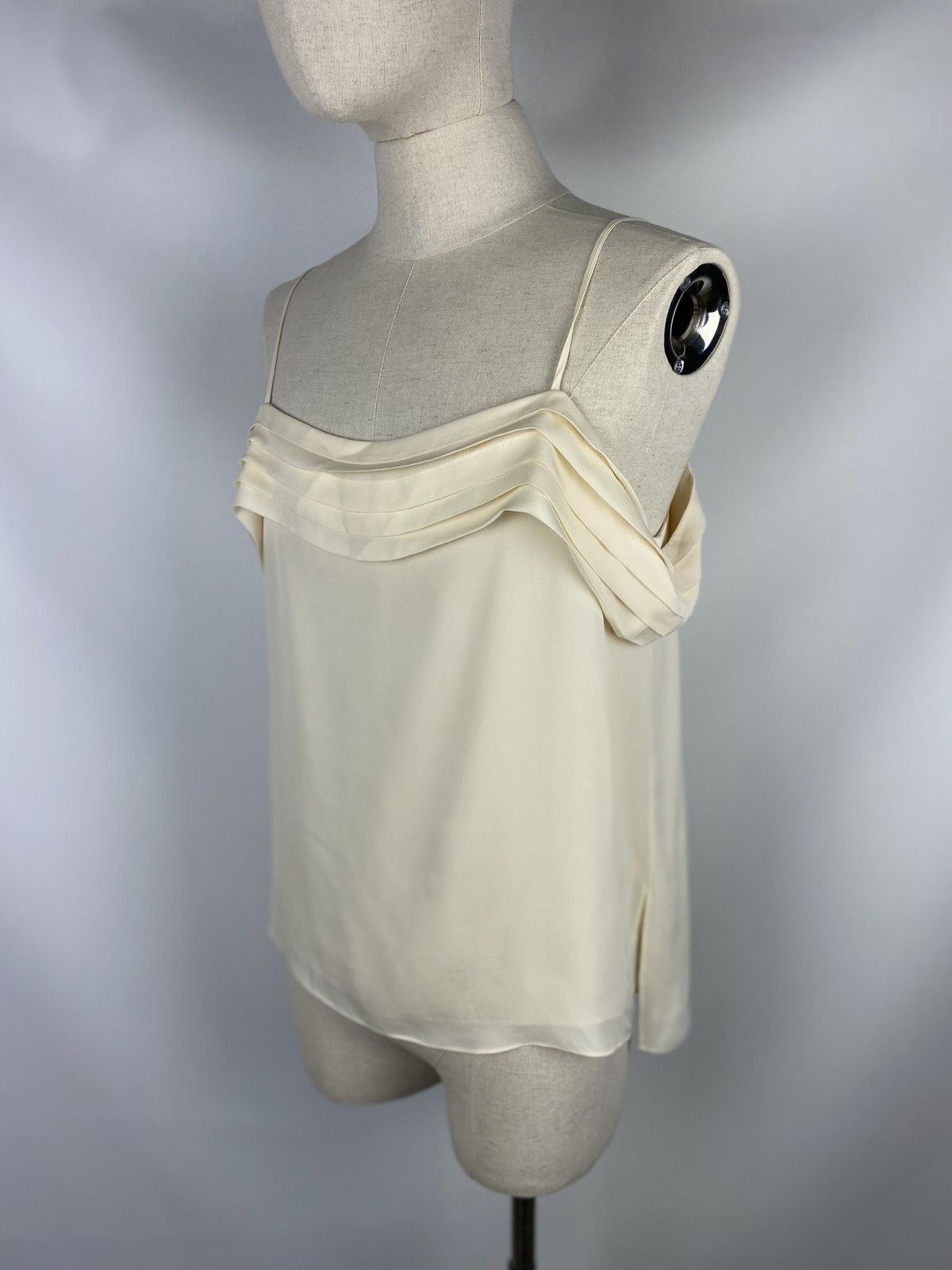 T by Alexander Wang BNWT! T Alexander Wang Pleated Shoulder silk top t shirt Size M / US 6-8 / IT 42-44 - 22 Thumbnail