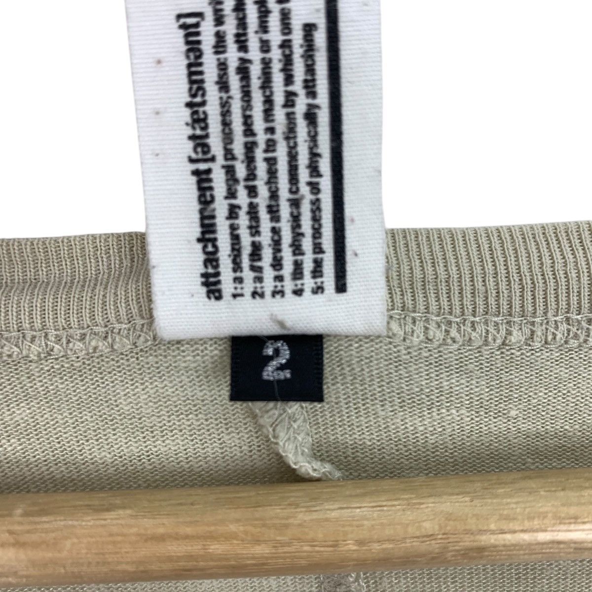 Attachment × Japanese Brand ATTACHMENT Long sleeve v neck plain tee Size S / US 4 / IT 40 - 10 Thumbnail