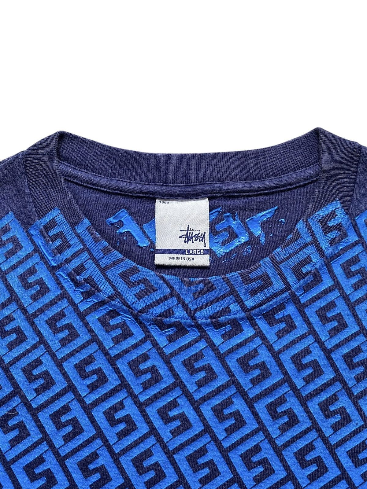 Stussy × Vintage Vintage Stussy rip off fendi T-shirt Size US L / EU 52-54 / 3 - 5 Thumbnail