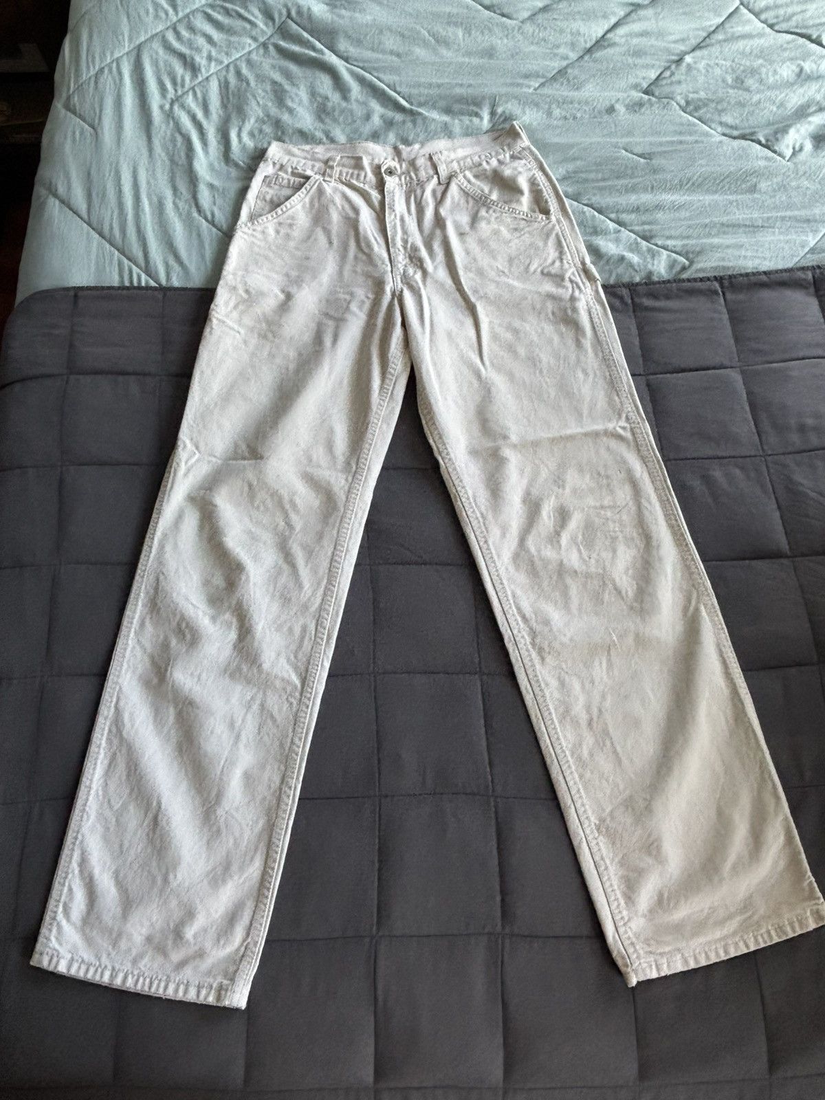 Levi's White Painters Pants Size US 32 / EU 48 - 1 Thumbnail