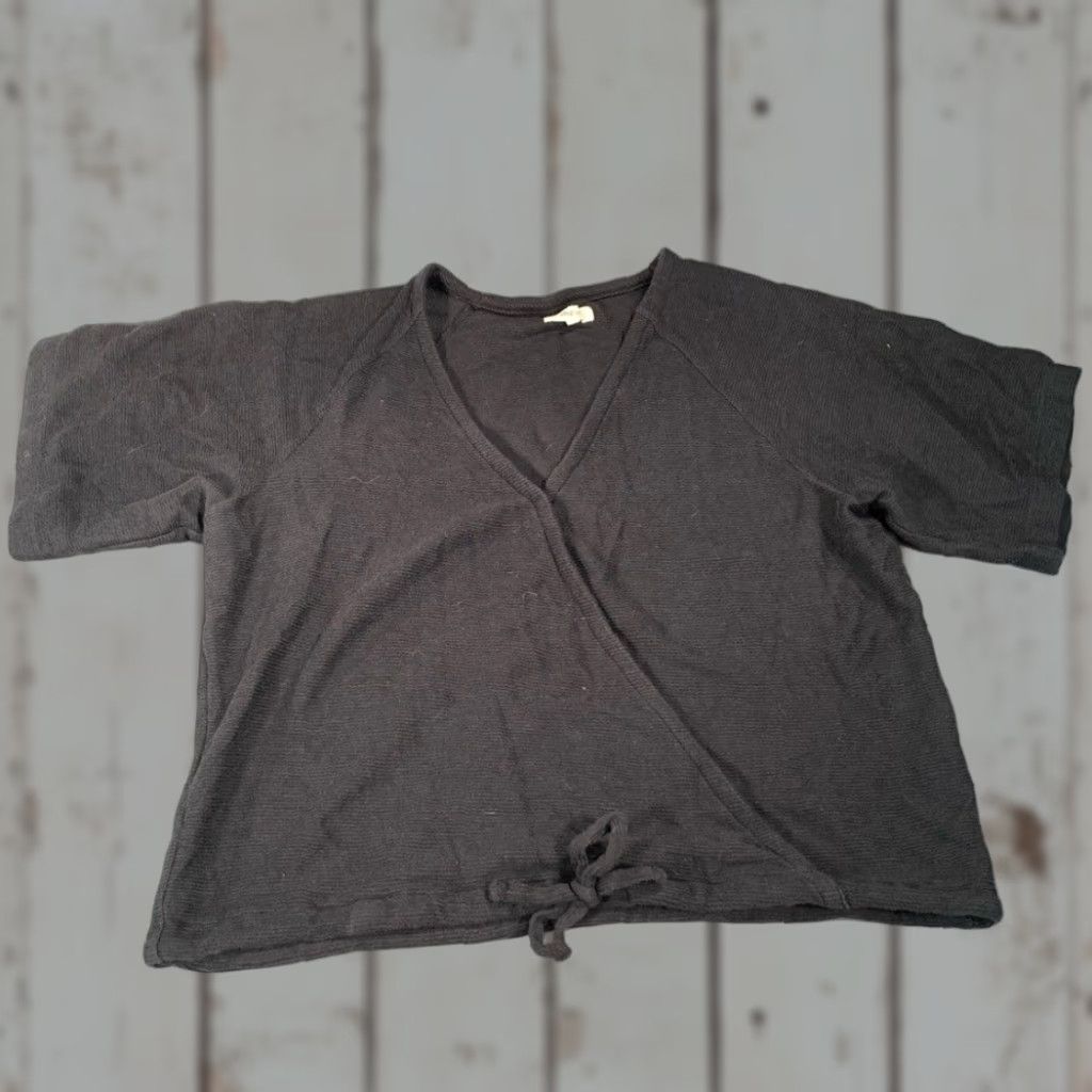 Madewell Madewell Knit Blouse XL Black Women T-Shirt Regular Size Size XL / US 12-14 / IT 48-50 - 1 Thumbnail