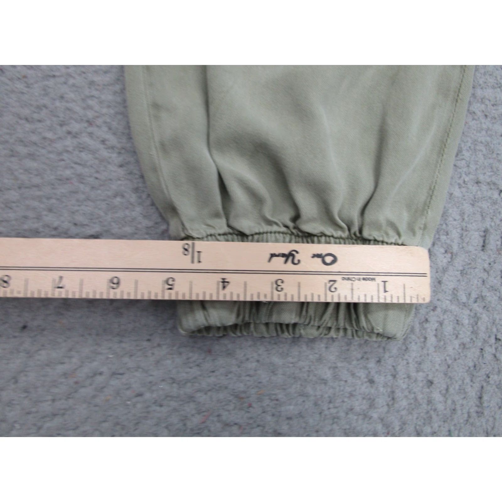 Allsaints ALLSAINTS Joggers Womens 2 Army Green Cargo Lira Trousers Military Pants Boho Tightening? Size 26" / US 2 / IT 38 - 4 Thumbnail
