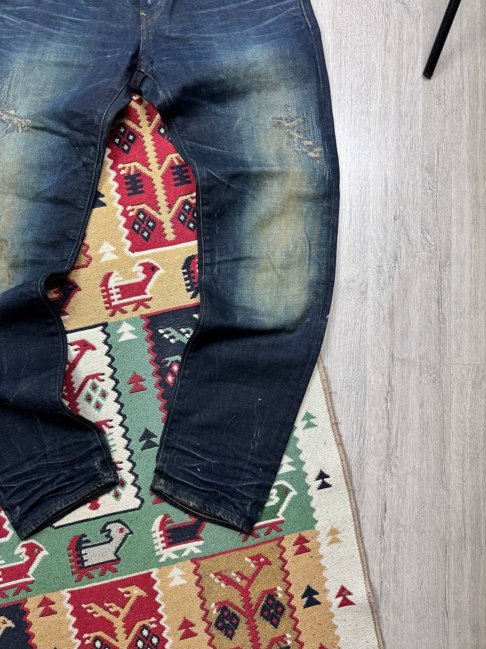 G-Star × Japanese Brand NEW!!! G Star 3301 Faded Distressed Rare Jeans Size US 33 - 3 Thumbnail