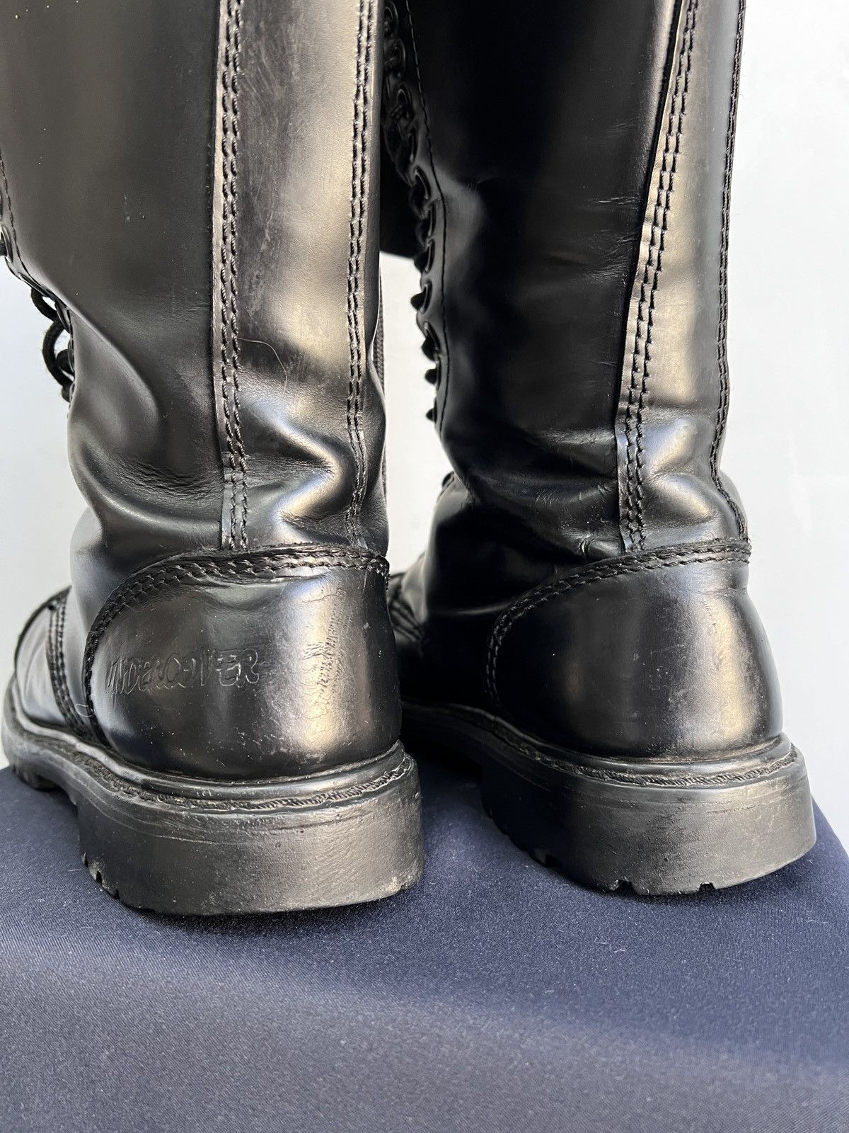 Undercover Undercover Leather Black Boots High Dirk Bikkembergs Style Size US 7 / EU 40 - 9 Thumbnail