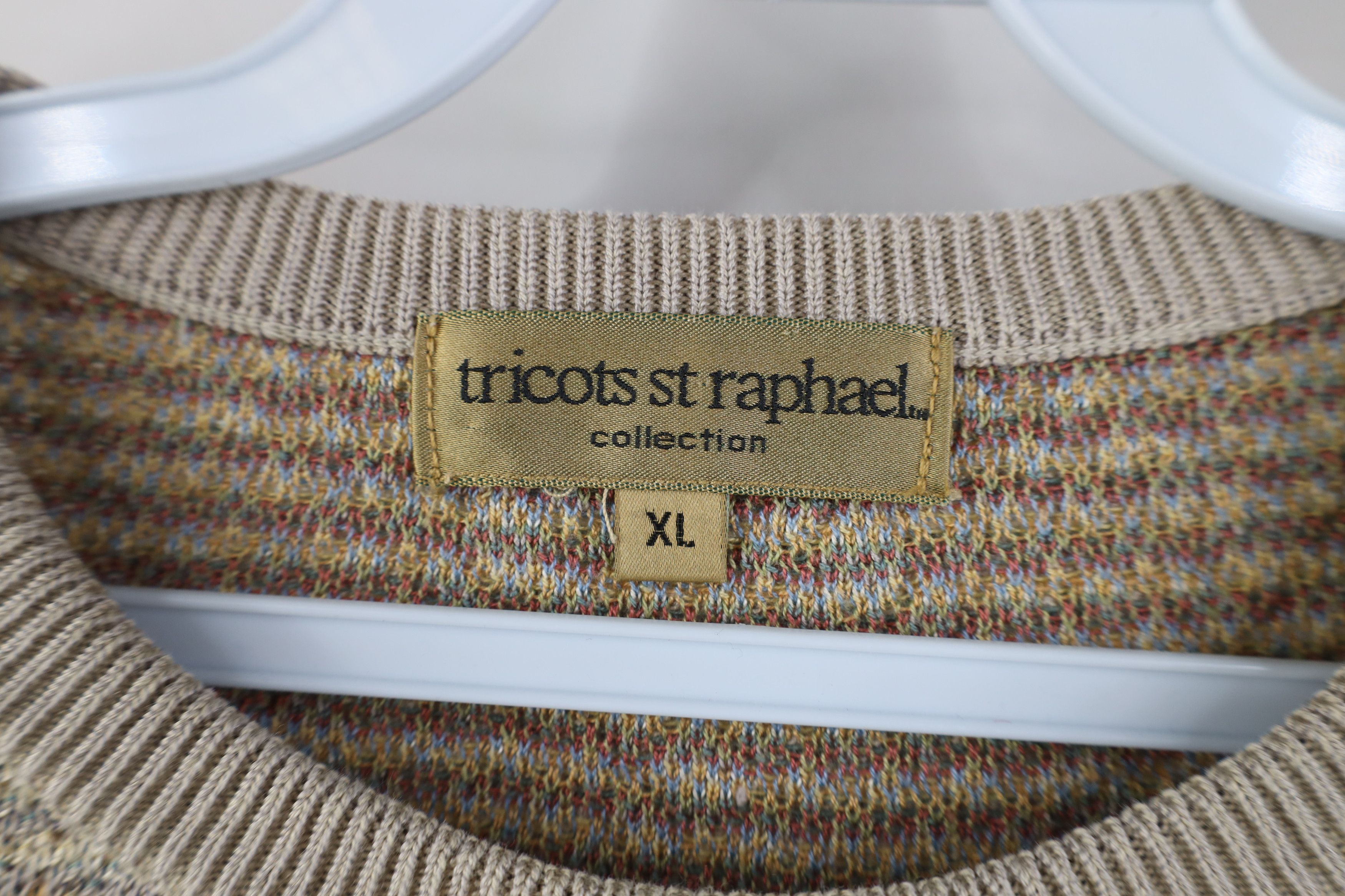 Vintage Vintage 90s Coogi Style Rainbow Knit Crewneck Sweater Size US XL / EU 56 / 4 - 4 Thumbnail