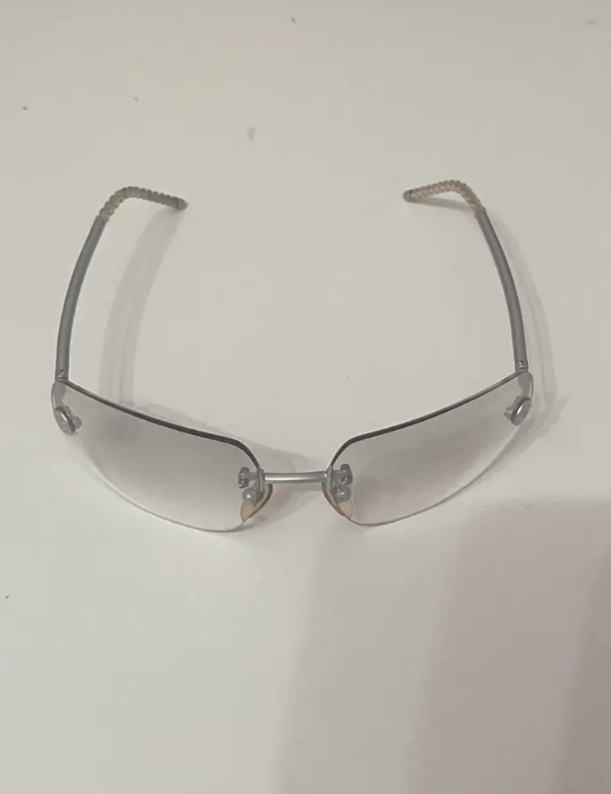 Chanel × Vintage CHANEL SUNGLASSES 4035 LOGO ICONIC 4017 Mask RI967 Size ONE SIZE - 2 Thumbnail