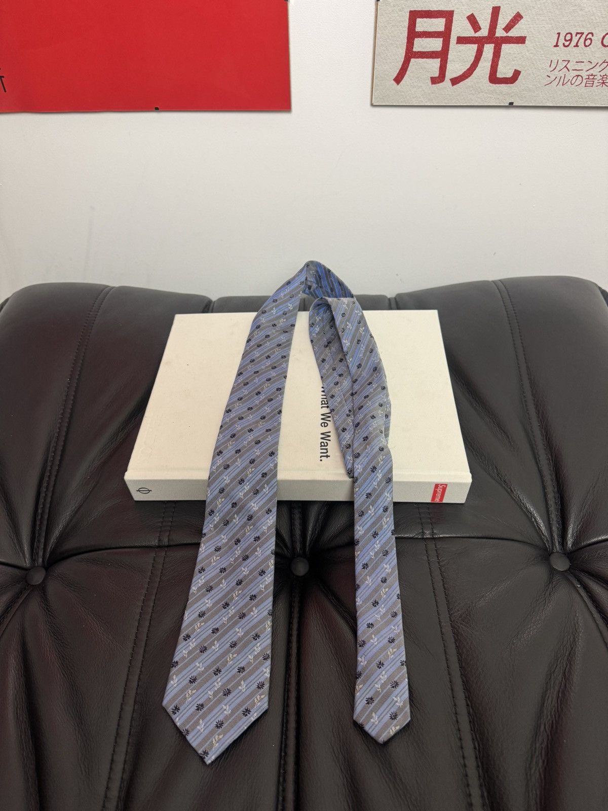 Kenzo Kenzo Paris Tie Archive Y2k Vintage Designer Flowers Blue Size ONE SIZE - 1 Thumbnail