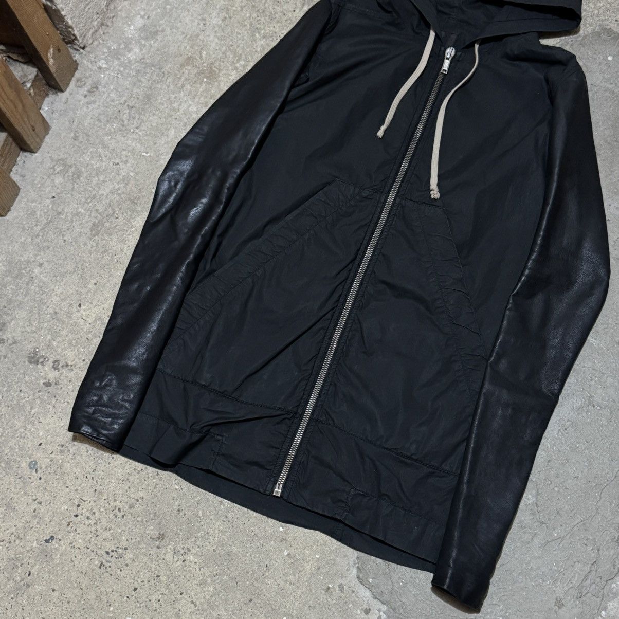 Rick Owens Rick Owens Drkshdw Hybrid Jacket calf leather sleeves Size US M / EU 48-50 / 2 - 3 Thumbnail