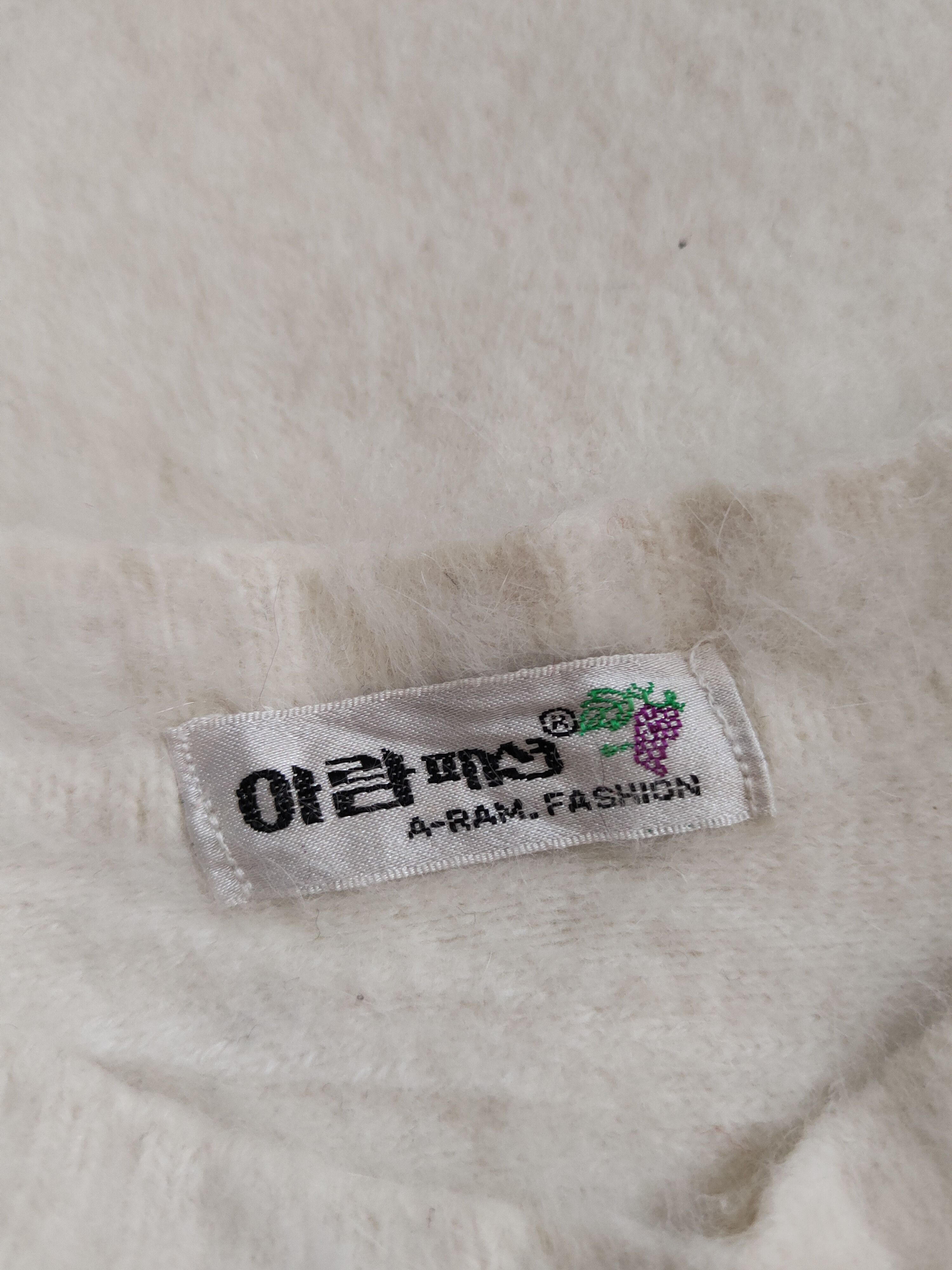 Homespun Knitwear A-Ram White Shag Shaggy Fur Mohair Knitwear #S2182 Size S / US 4 / IT 40 - 13 Thumbnail
