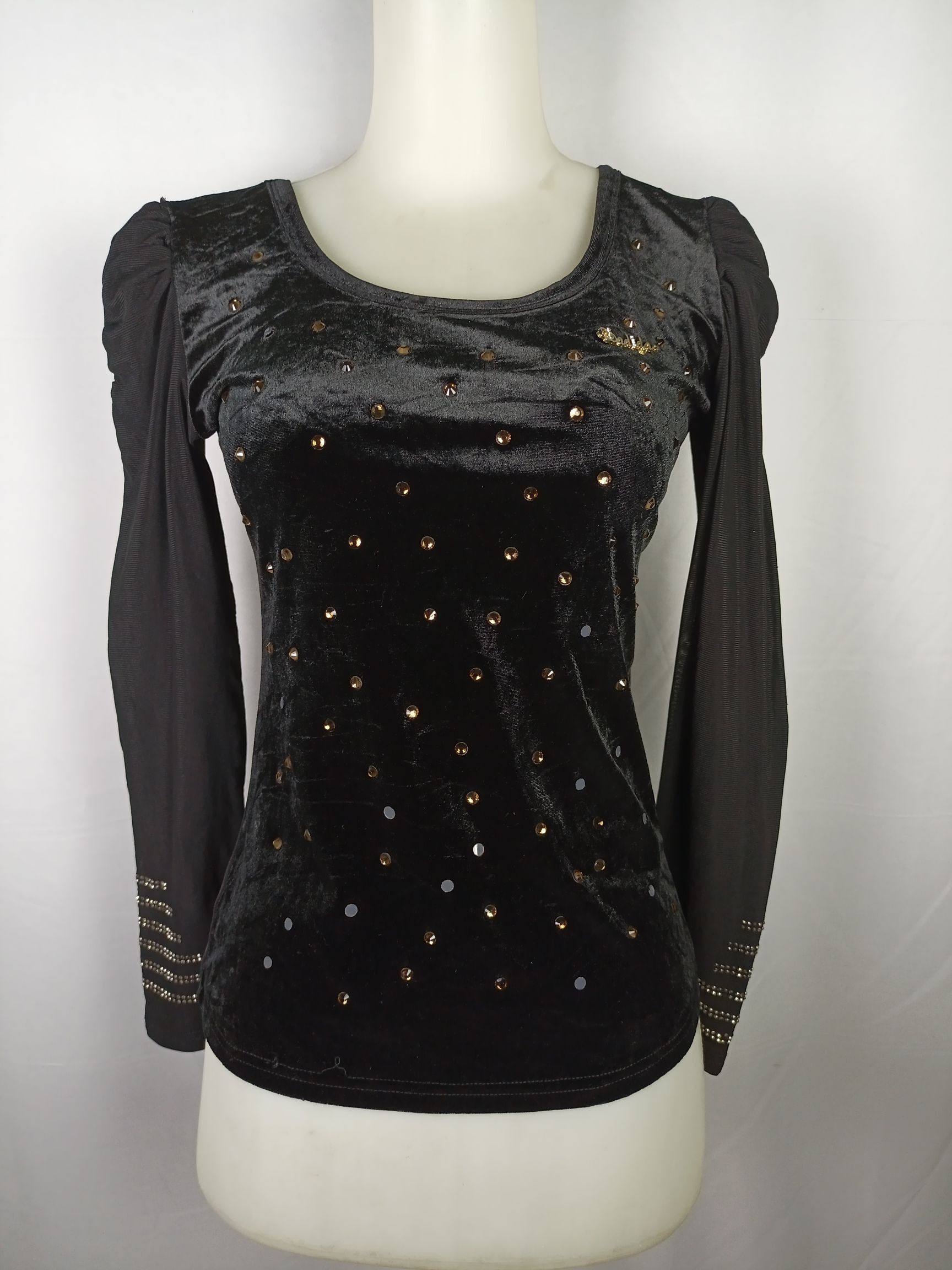 Women's Velvet Long Sleeve Shirt