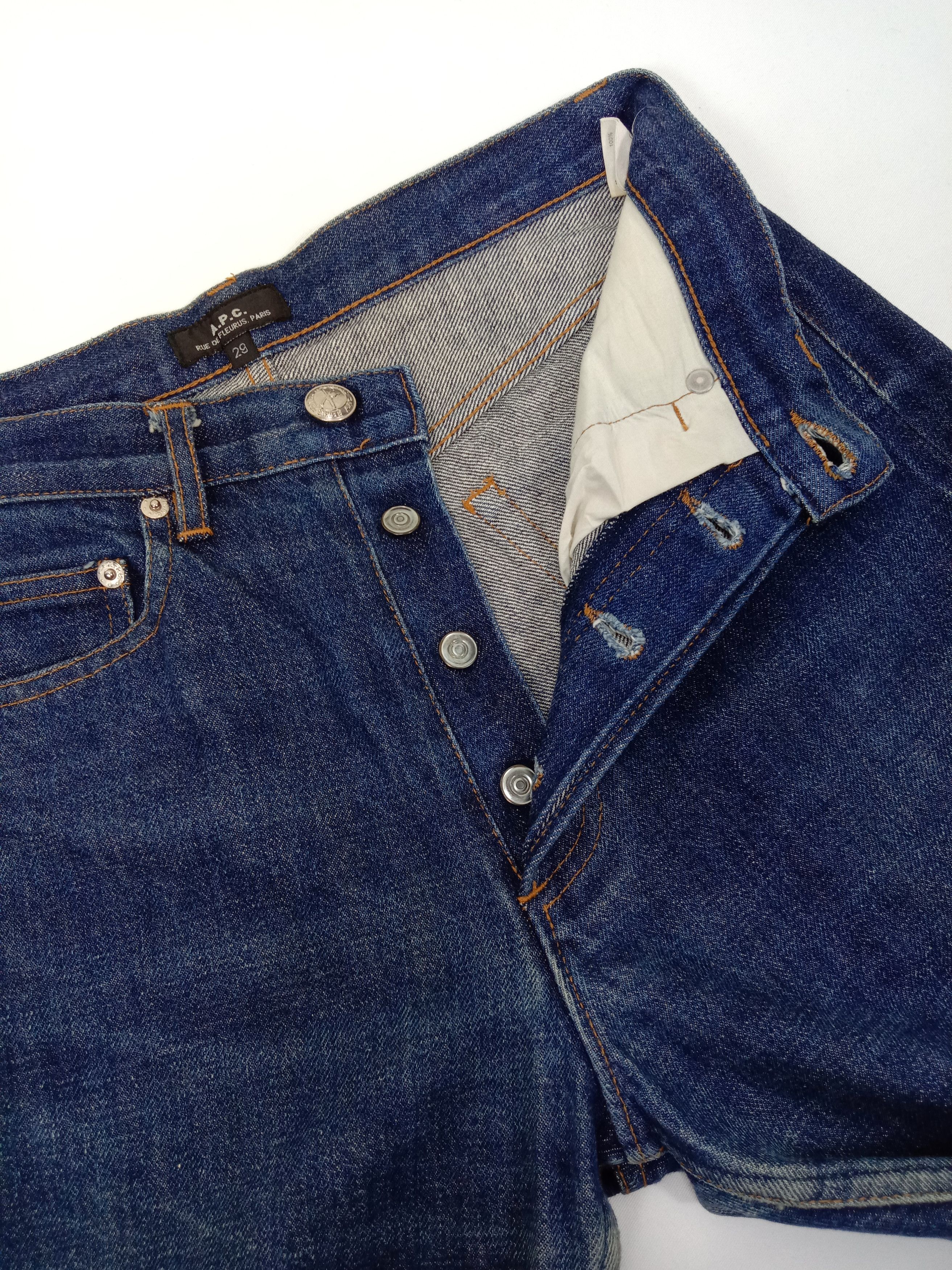 A.P.C. Vintage Selvedge A.P.C Rue De Fleurus Paris Jeans Size 27" / US 4 / IT 40 - 10 Thumbnail