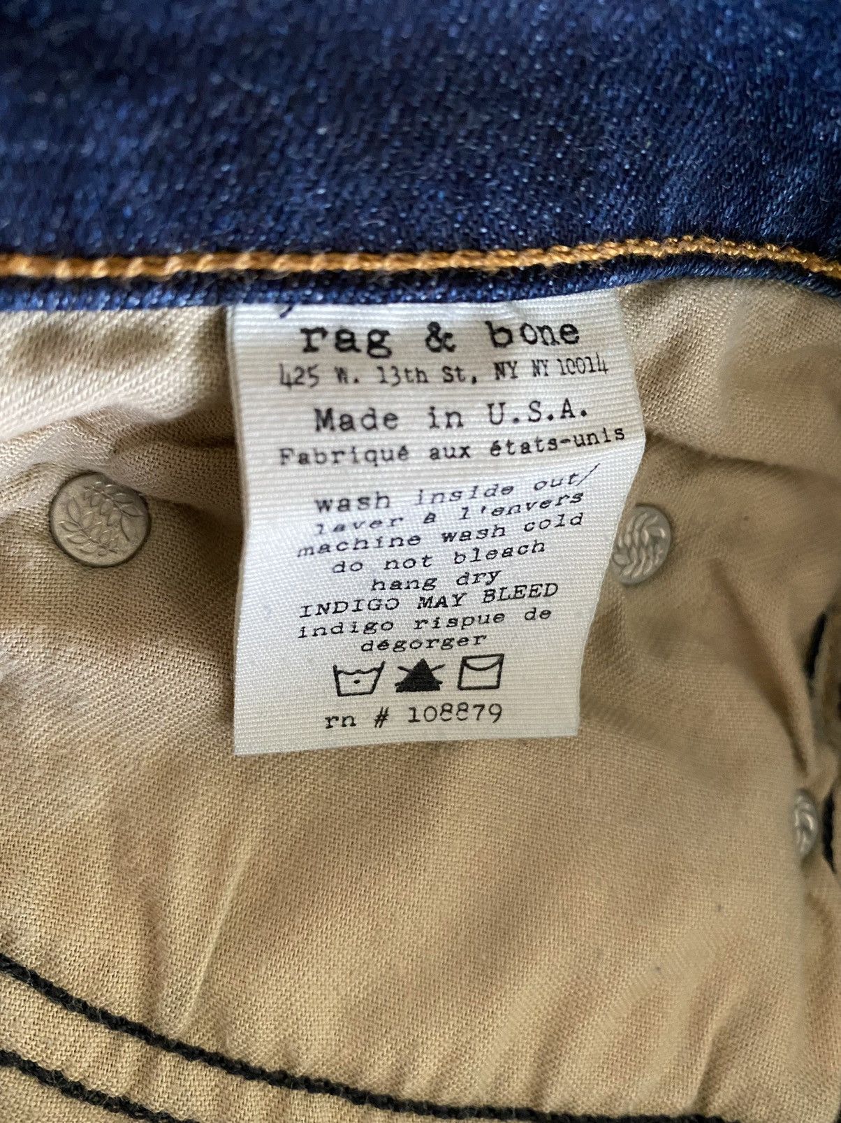 Rag & Bone RAG & BONE JEANS SIZE 30 (8) FOR $80 Size 30" / US 8 / IT 44 - 6 Thumbnail