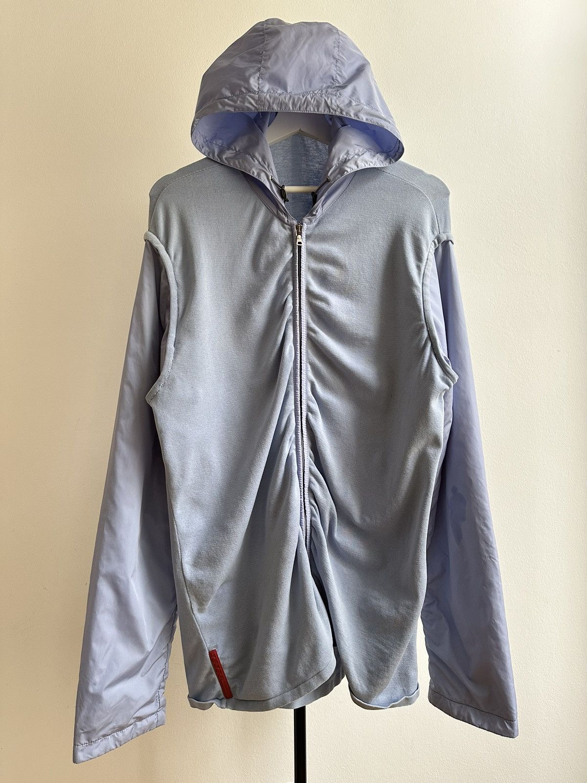 Prada Sport Vintage Nylon Zip Hoodie