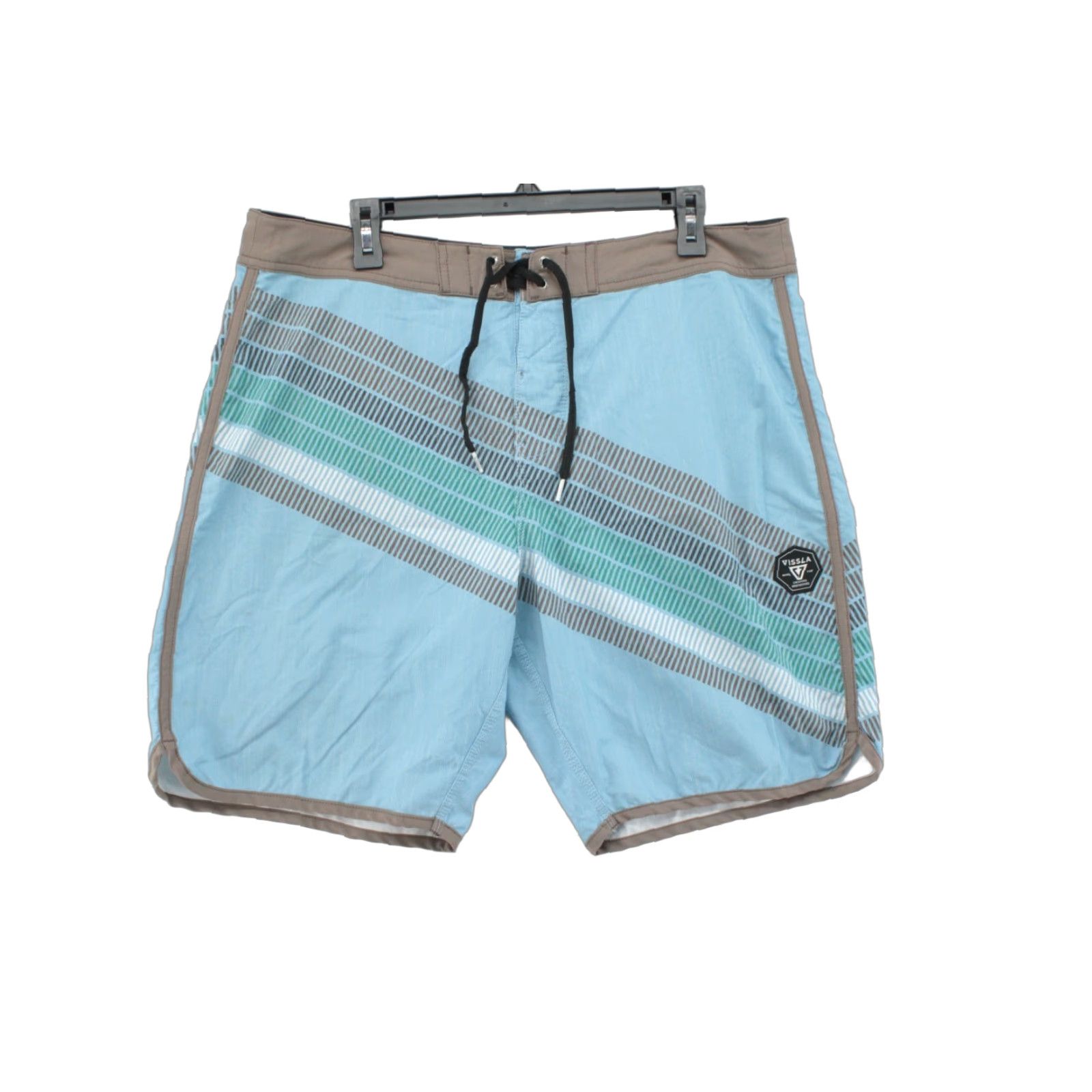 Vissla Vissla Board Shorts Men Size 36 Blue Striped Swim Trunks Beach Surfing Size US 36 / EU 52 - 1 Thumbnail