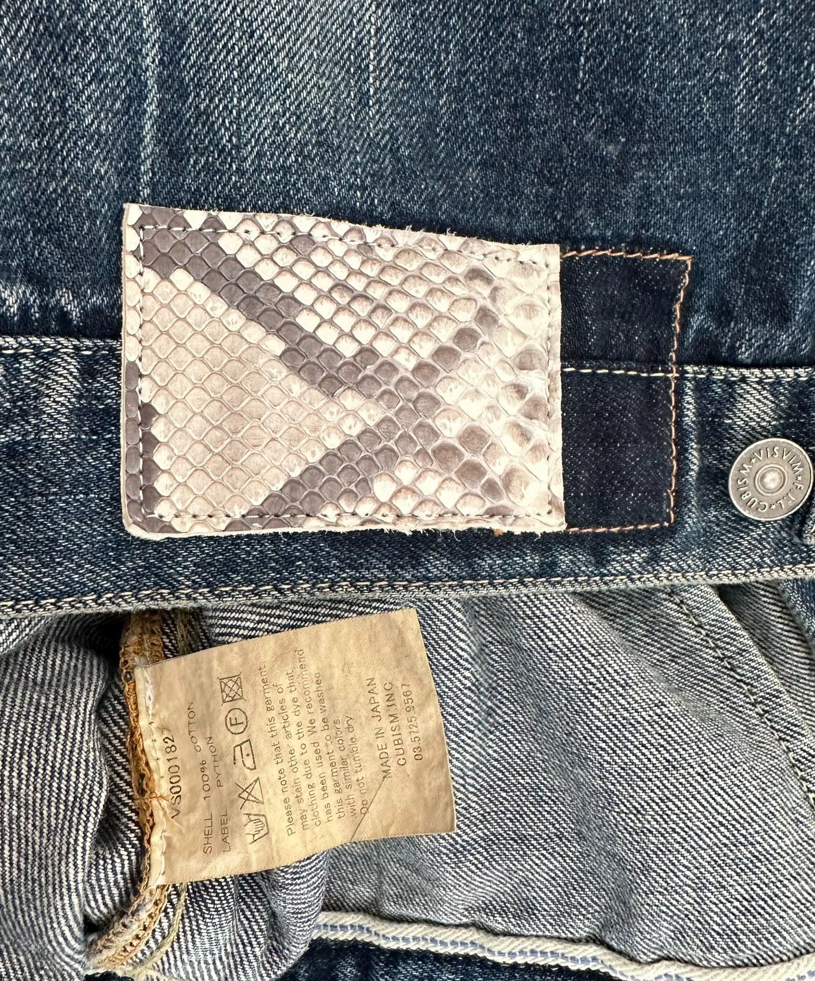 Visvim VISVIM SS 101 JKT Snake Skin Yellow Mud Washed Denim Size 1 Size US S / EU 44-46 / 1 - 4 Thumbnail