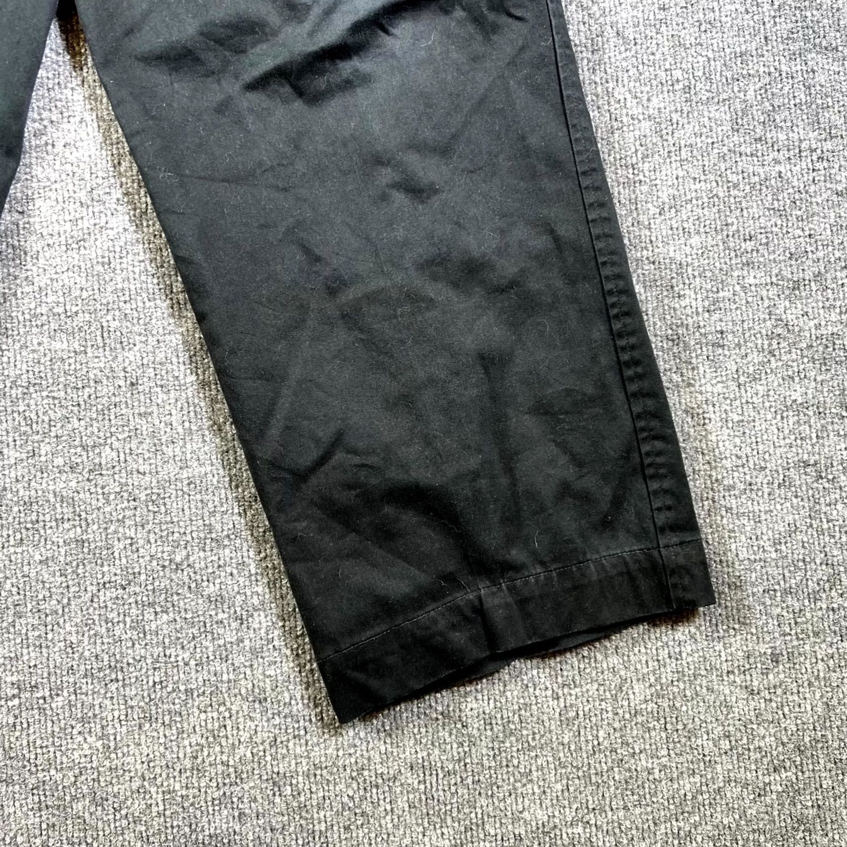 Vintage Bachrach Dress Pants Men's 32x32 Black Pleated Front Trousers Classic Business Pants Size US 32 / EU 48 - 4 Thumbnail