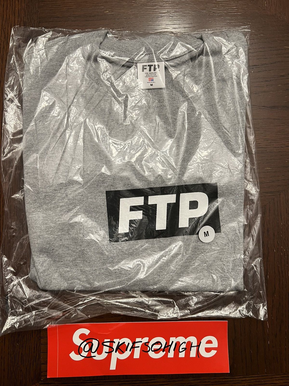Fuck The Population FTP SLAP LOGO TEE (GREY) SIZE M Size US M / EU 48-50 / 2 - 1 Thumbnail