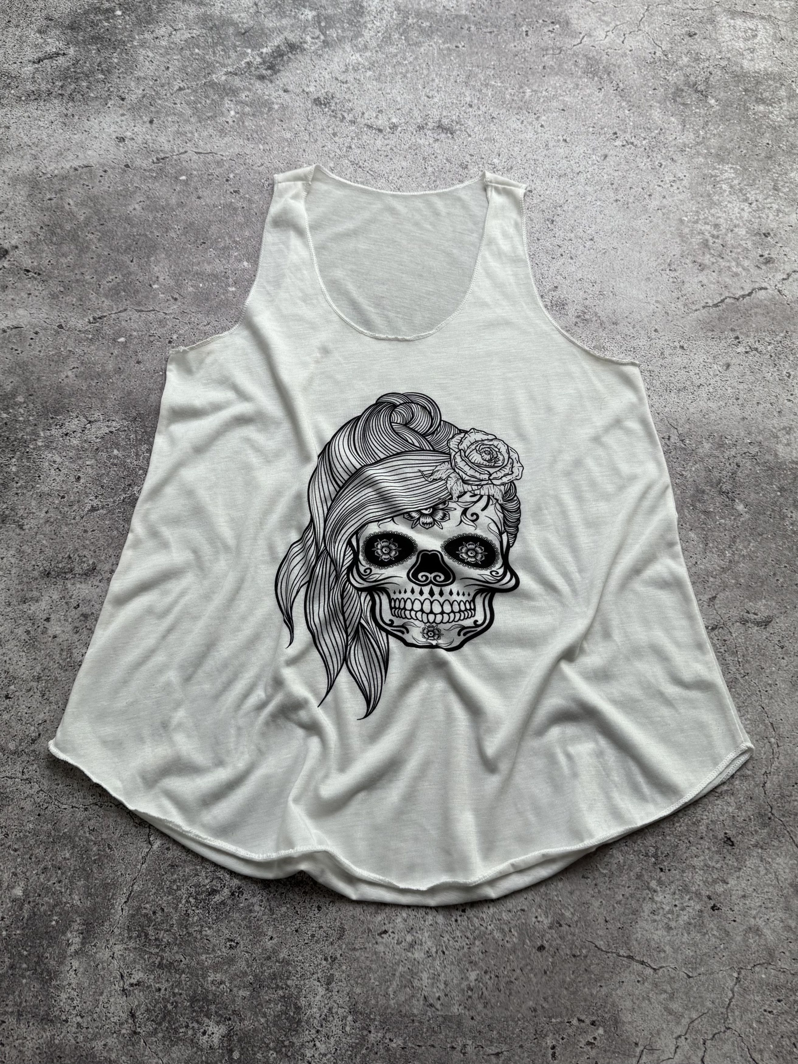 Vintage Vintage Graphic Tank Top Gothic Punk Y2K Festival TopE8 Size M / US 6-8 / IT 42-44 - 1 Thumbnail