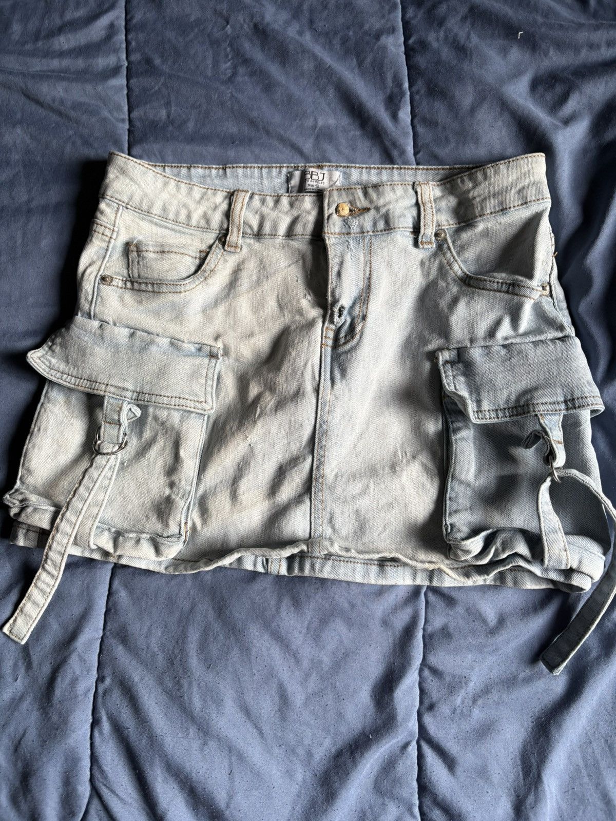 Other BBJ Los Angeles DenimSkirt Light Blue Strap Button Women's S Size 26" / US 2 / IT 38 - 1 Thumbnail