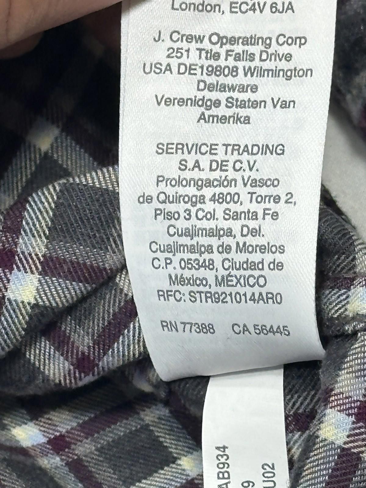 J.Crew J Crew 100% Cotton Plaid Oxford Button Up Red/Gray Mens M Size US M / EU 48-50 / 2 - 7 Thumbnail