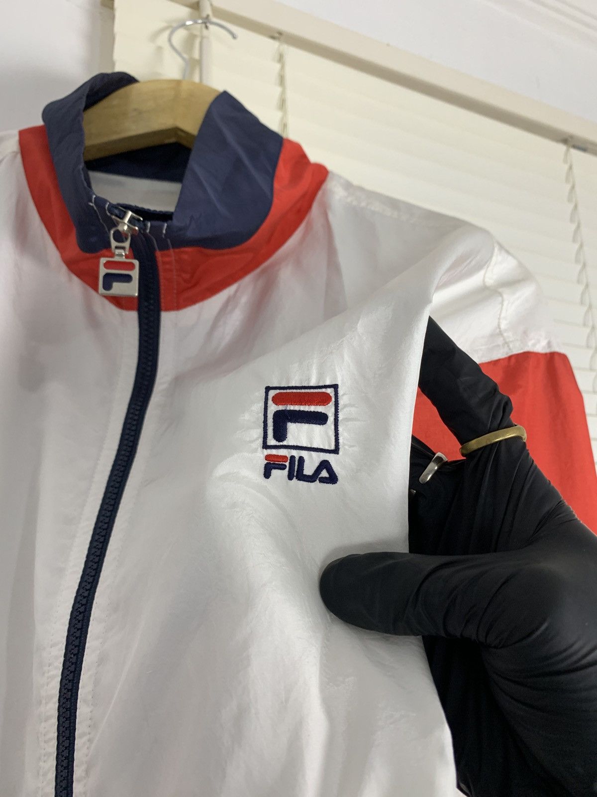 Fila × Vintage Vintage 90s Fila Sport Oversized Track Jacket Size US L / EU 52-54 / 3 - 6 Thumbnail