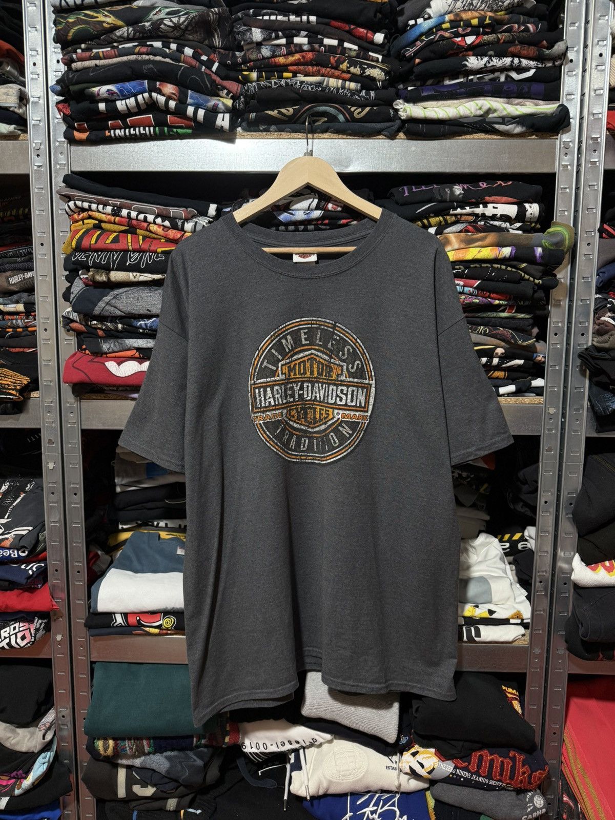Harley Davidson Vintage 2016 Empire Harley Davidson USA New Rochelle T-Shirt Size US XXL / EU 58 / 5 - 2 Thumbnail