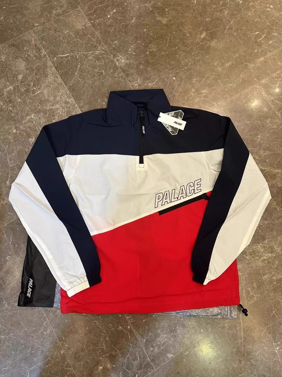 Palace Palace 3 Track Shell Colorblock Zip Jacket Black/White S Size US S / EU 44-46 / 1 - 1 Thumbnail