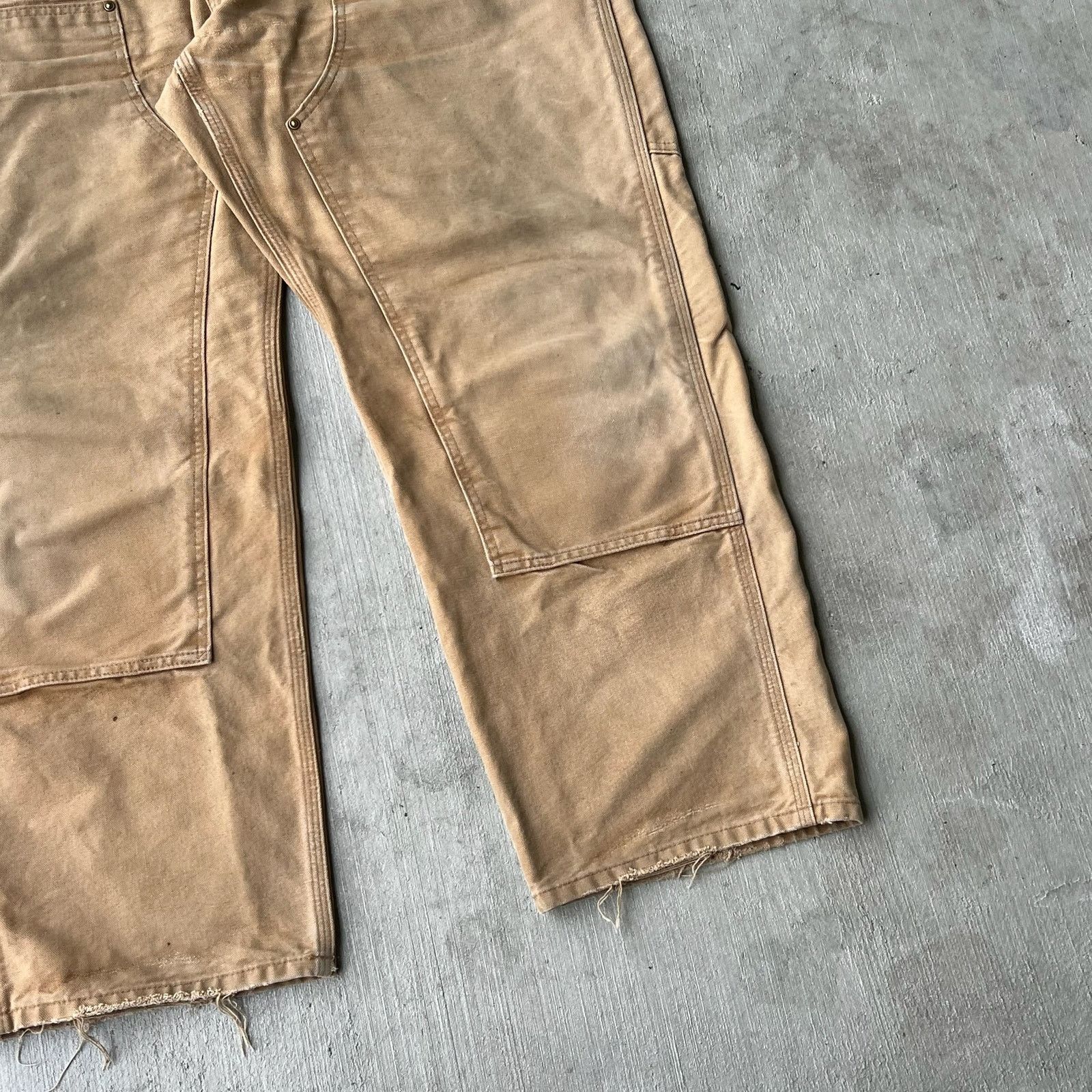 Carhartt × Vintage Carhartt faded brown double knee work wear carpenter pants Size US 37 - 8 Thumbnail