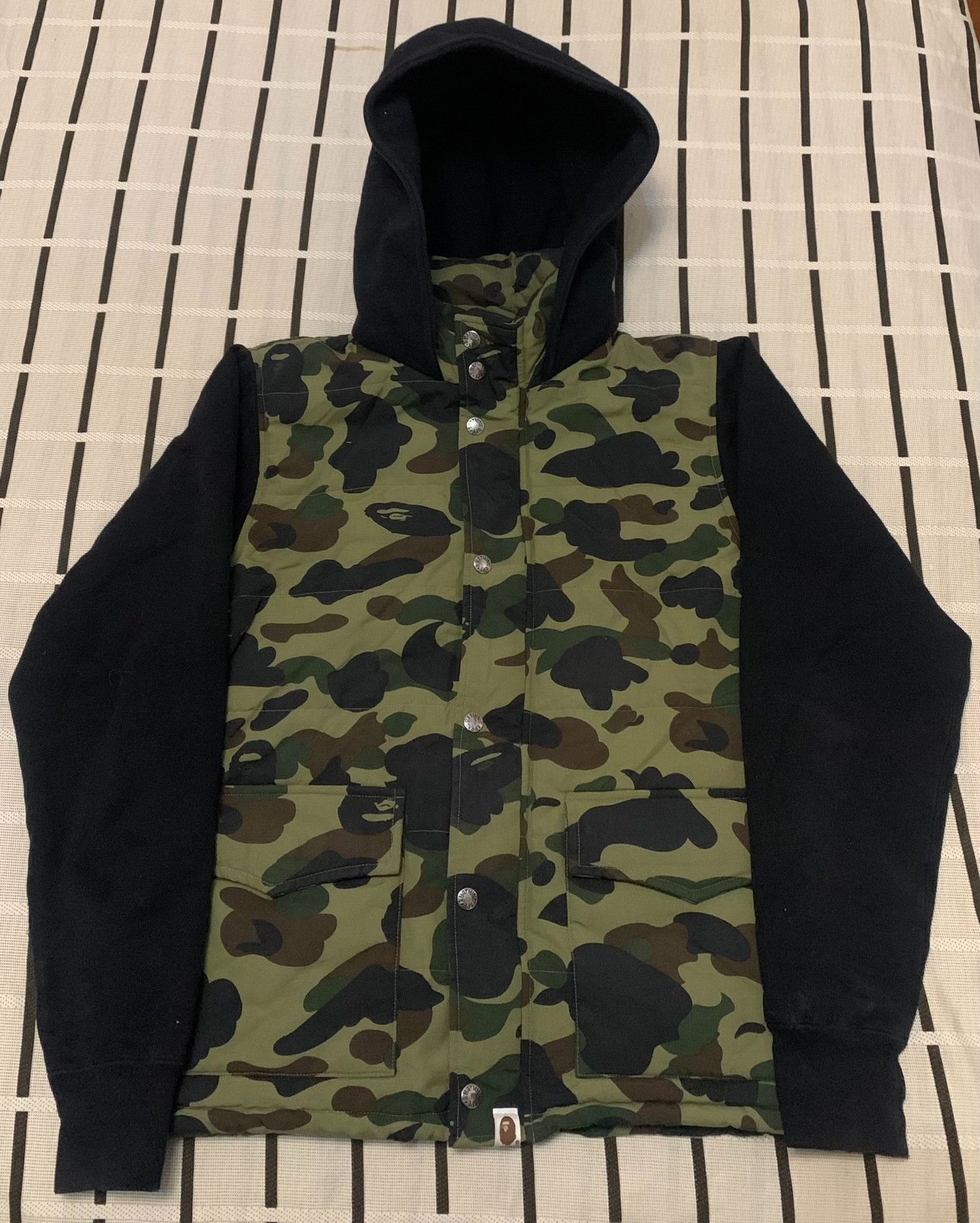 Bape Bape Camo Cotton Green Heavy Coat M Men Size US M / EU 48-50 / 2 - 1 Thumbnail