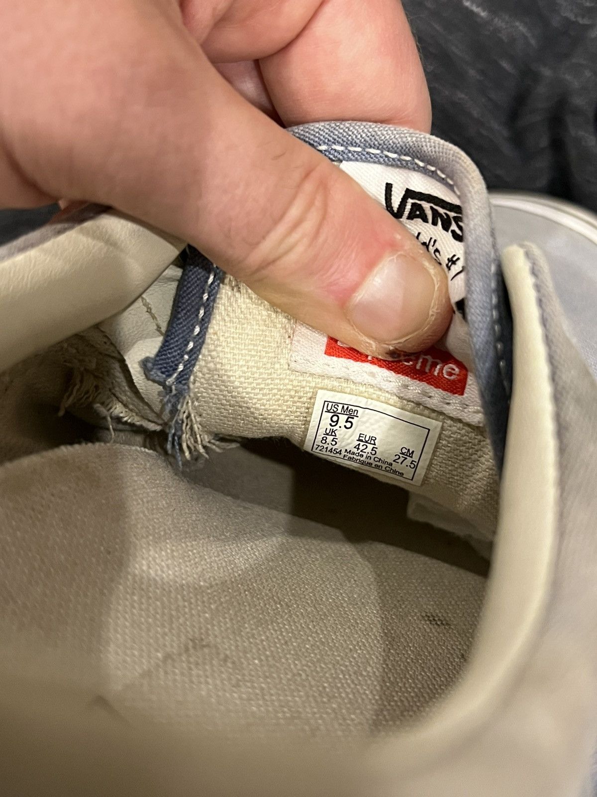 Supreme × Vans Supreme Vans Era Pro Motion Logo - 9.5 Size US 9.5 / EU 42-43 - 8 Thumbnail