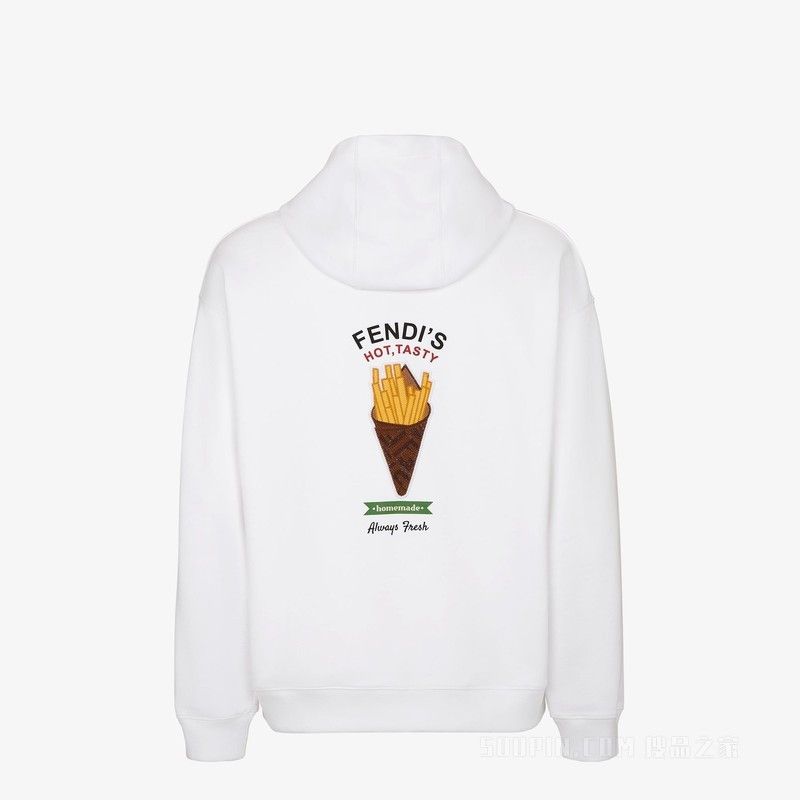 Fendi o1s1wg111125 Sweatshirt in White Size US S / EU 44-46 / 1 - 2 Thumbnail