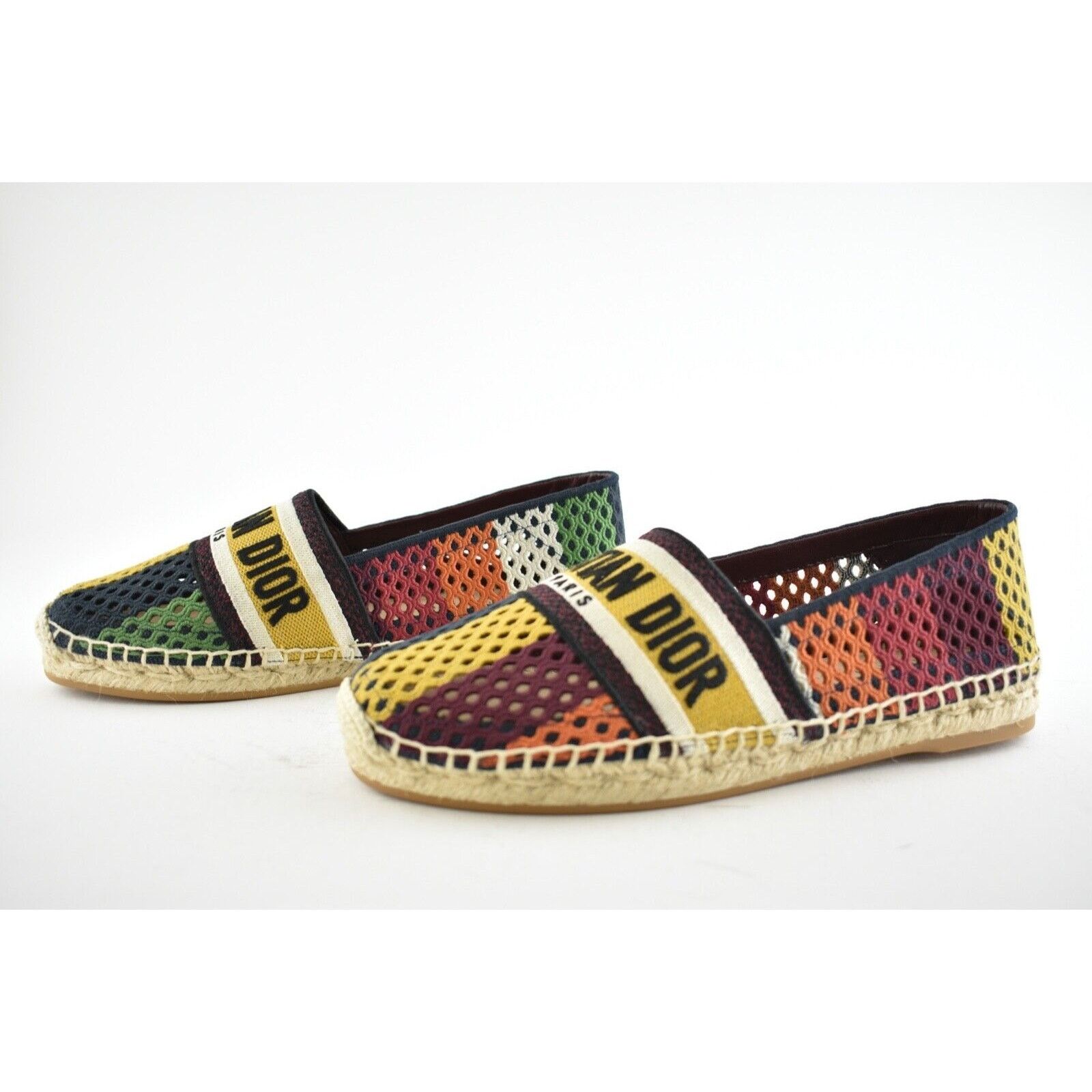 Dior Dior Granville Stripe Mesh Cotton Logo Embroider Size US 8.5 / IT 38.5 - 9 Thumbnail