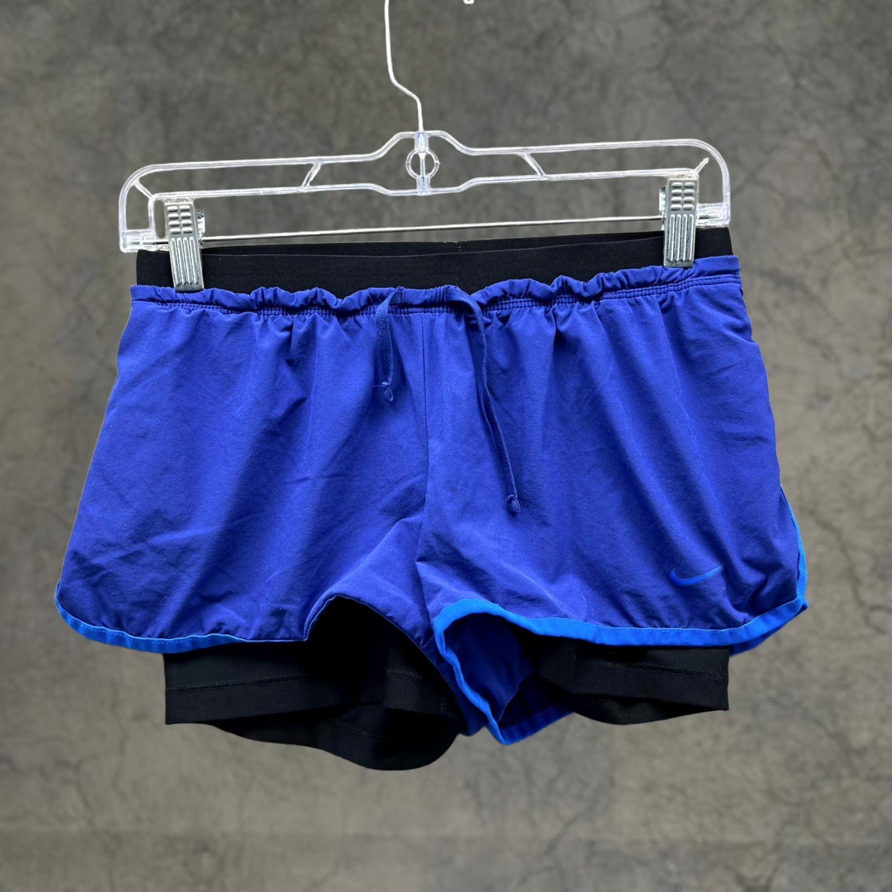 Nike Nike Shorts Women S Blue Athletic Dri Fit Lined Polyester Swoosh Size 28" / US 6 / IT 42 - 1 Thumbnail