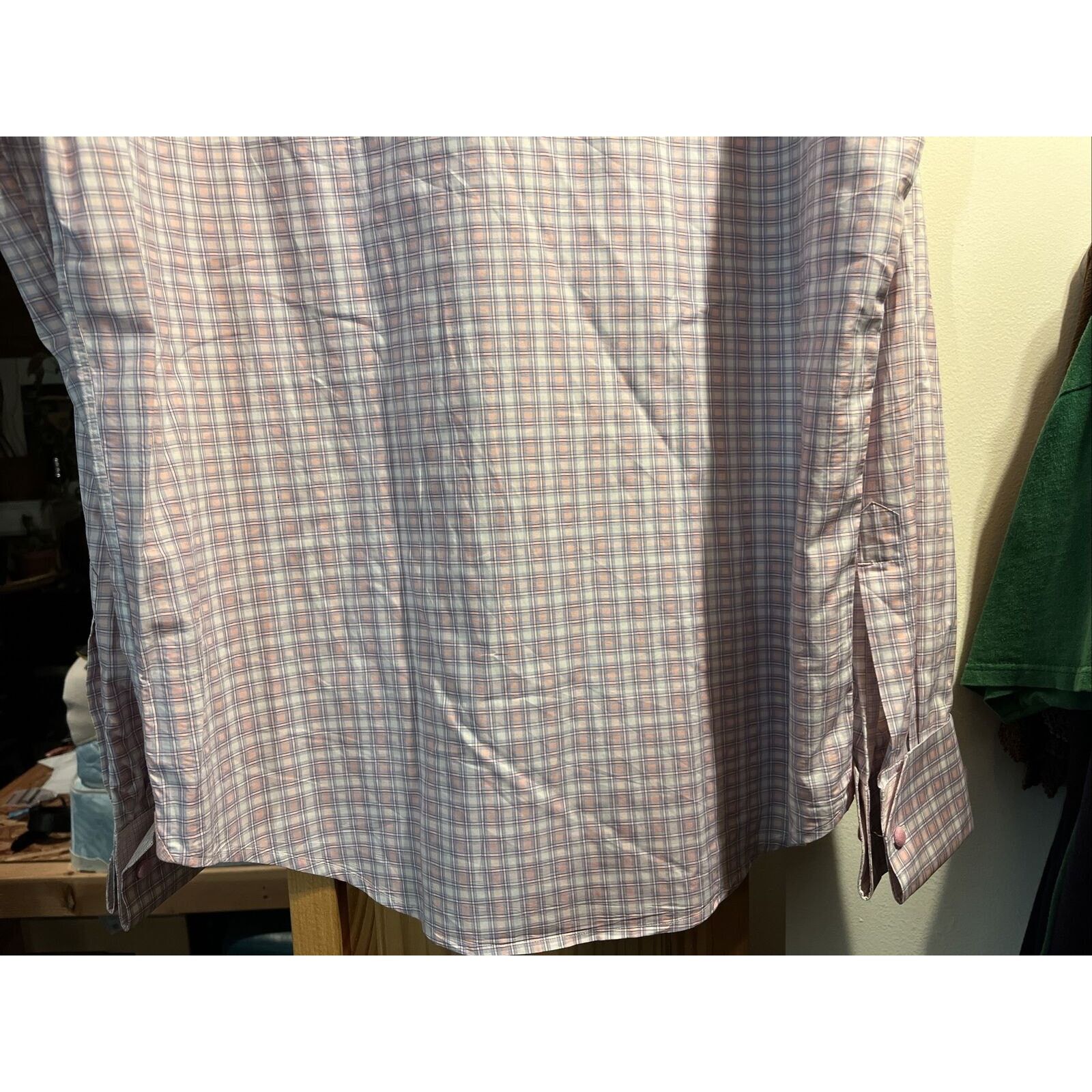 Robert Graham Robert Graham Men’s M 15.5 39 Pink Check Button Cotton Shirt Size US M / EU 48-50 / 2 - 12 Thumbnail