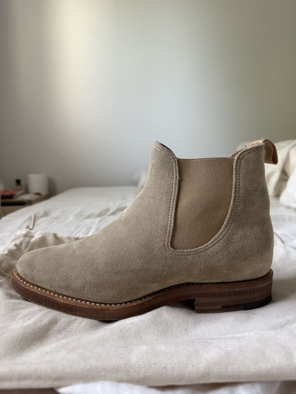 Viberg Milkshake Suede Chelsea Boots Size US 6.5 / EU 39-40 - 6 Thumbnail