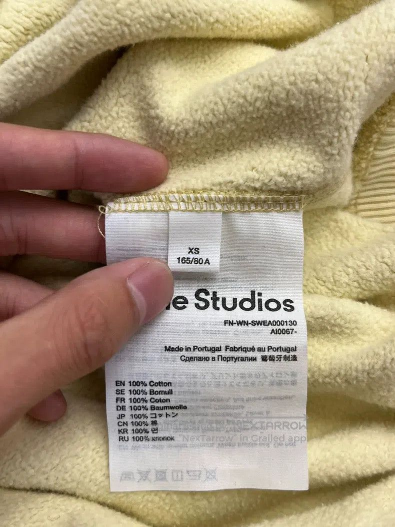 Acne Studios Acne Studios Cotton Round Neck Crew-neck Long-sleeve Sweat Size XS / US 0-2 / IT 36-38 - 4 Thumbnail