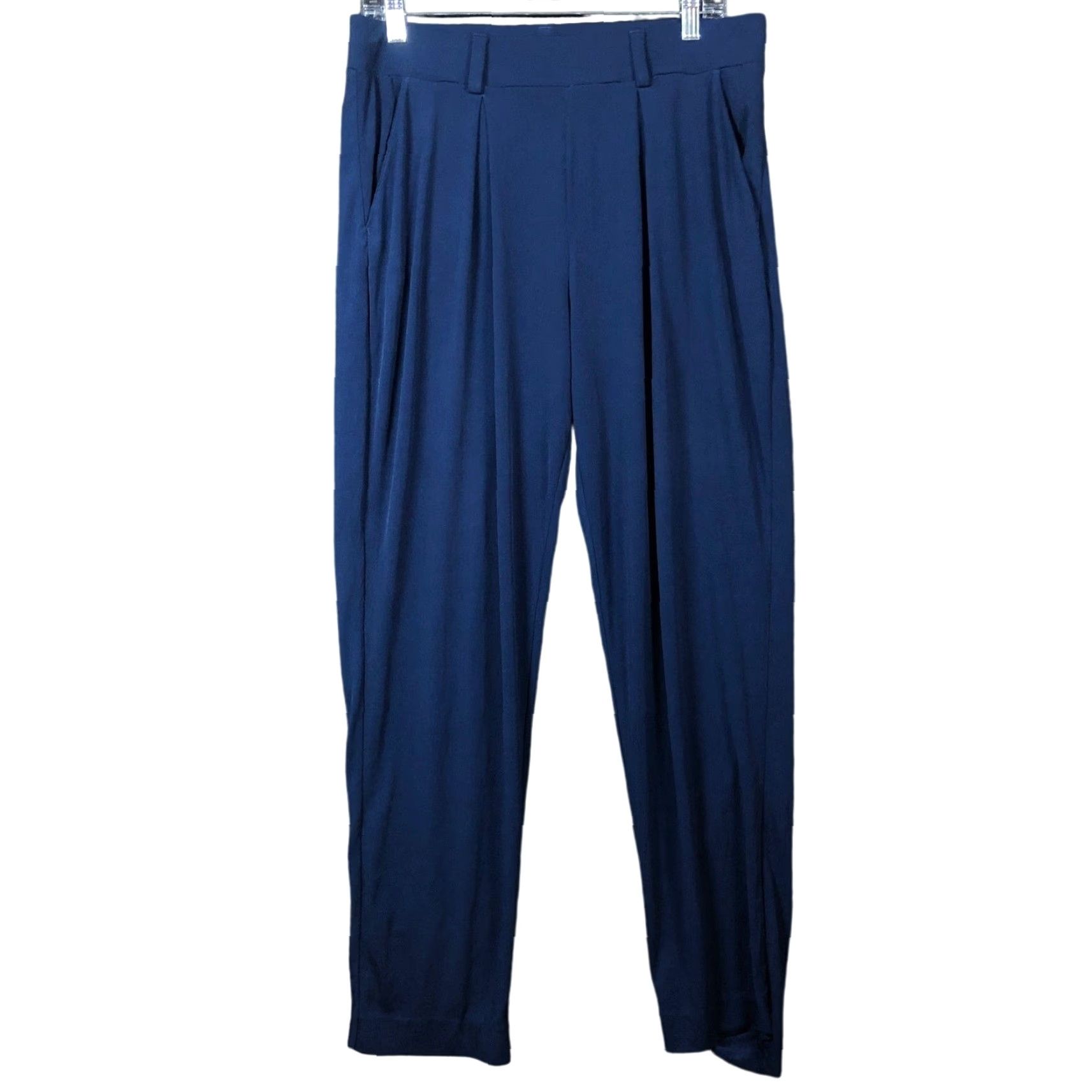 Express VINTAGE Express Womens Pants Blue Pull On Relaxed Mid Rise Ankle Stretch Medium Size 24" / US 00 / IT 34 - 2 Thumbnail