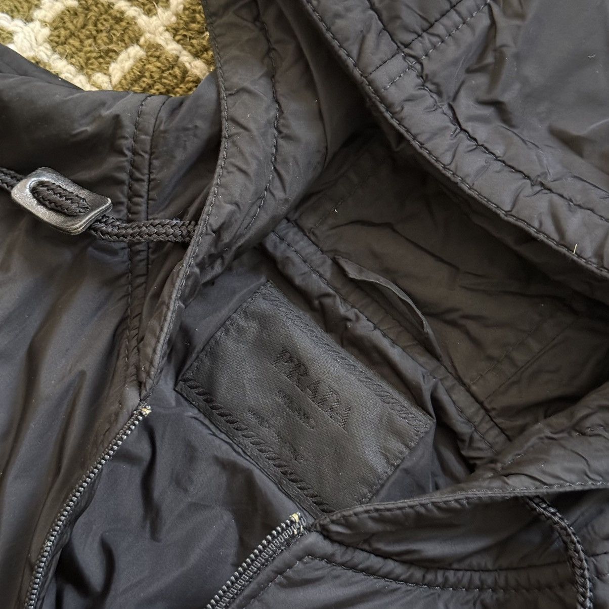 Prada Prada Black Nylon Padded Half-Zip Windbreaker Size US S / EU 44-46 / 1 - 2 Thumbnail