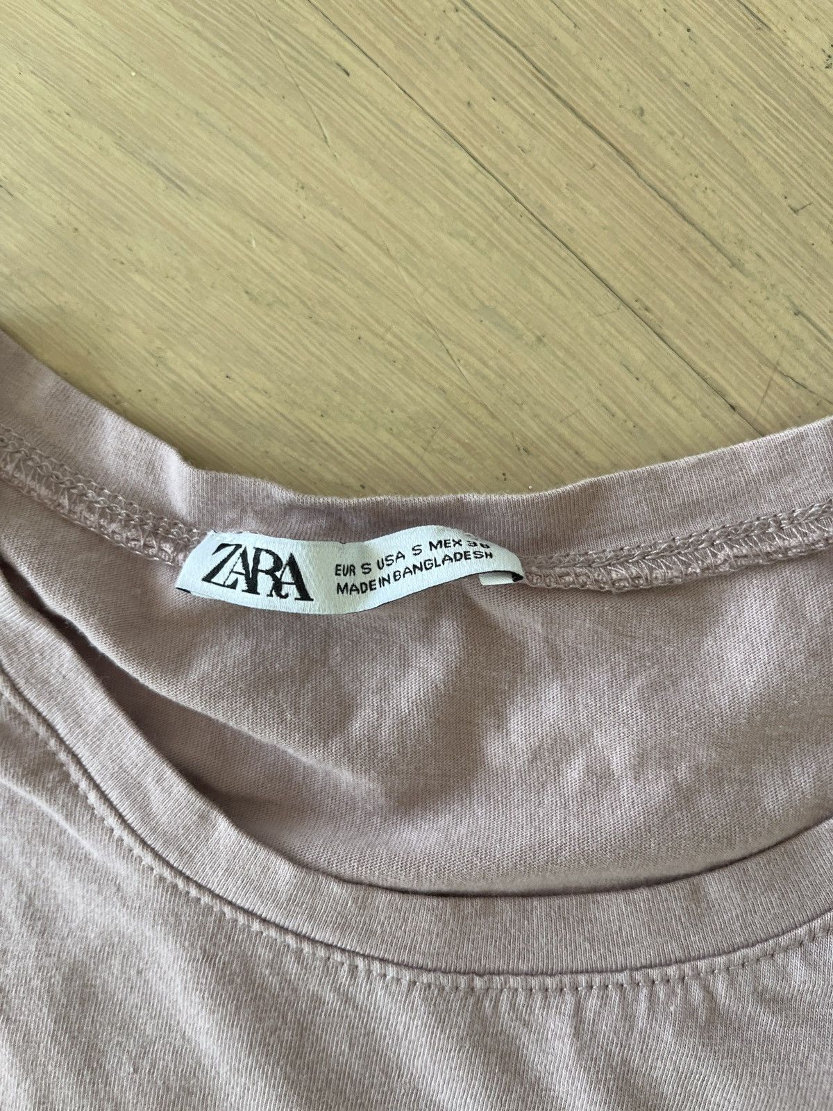 Zara Zara Lavender Short Sleeve Tee Size US S / EU 44-46 / 1 - 3 Thumbnail
