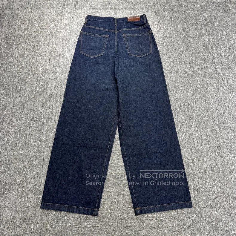 Dries Van Noten Dries Van Noten Leather Patch Wide-leg Jeans Size US 30 / EU 46 - 6 Thumbnail