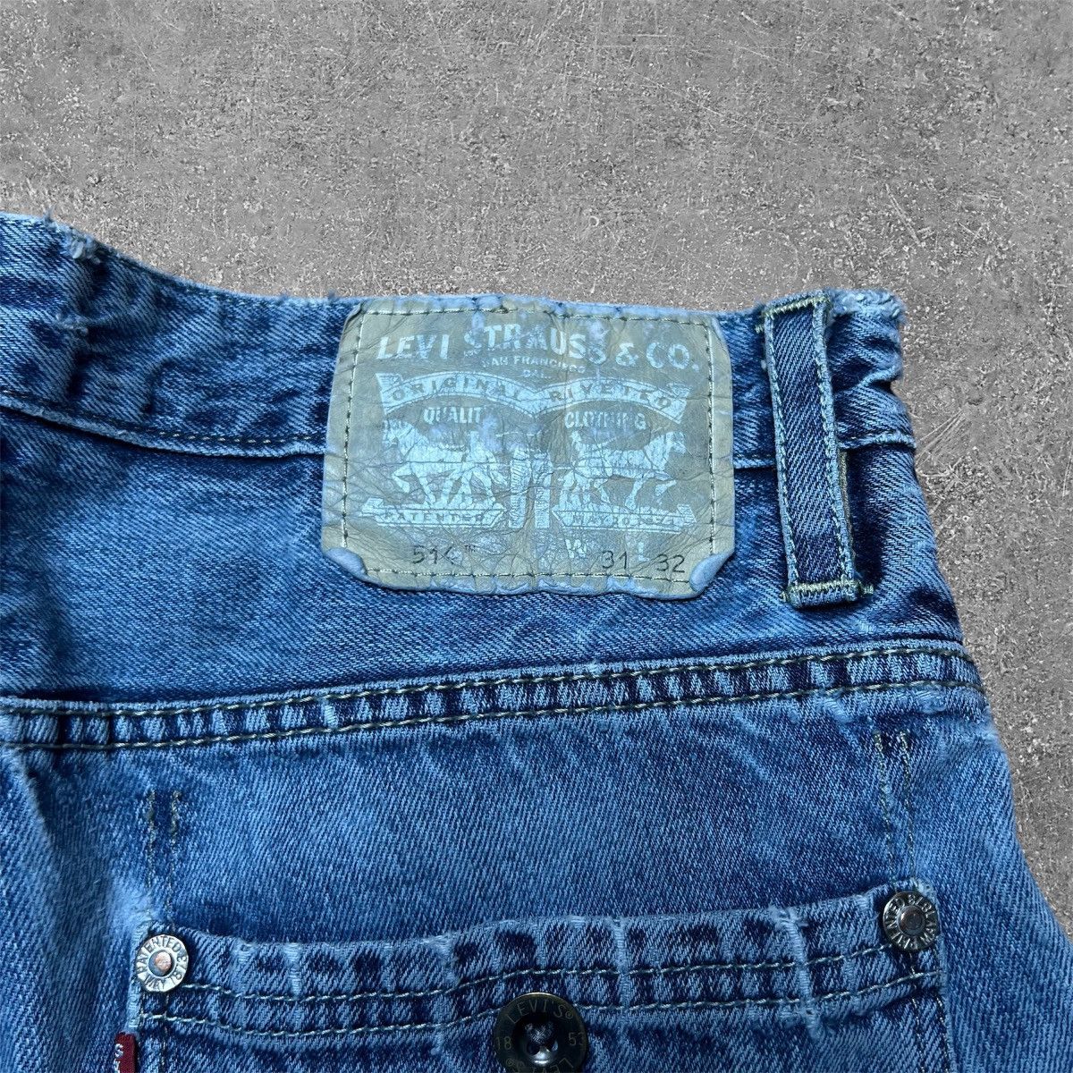 Levi's × Vintage Y2K Levi’s Button Back Pockets Grunge Slim Straight Jeans 31 Size US 31 - 5 Thumbnail